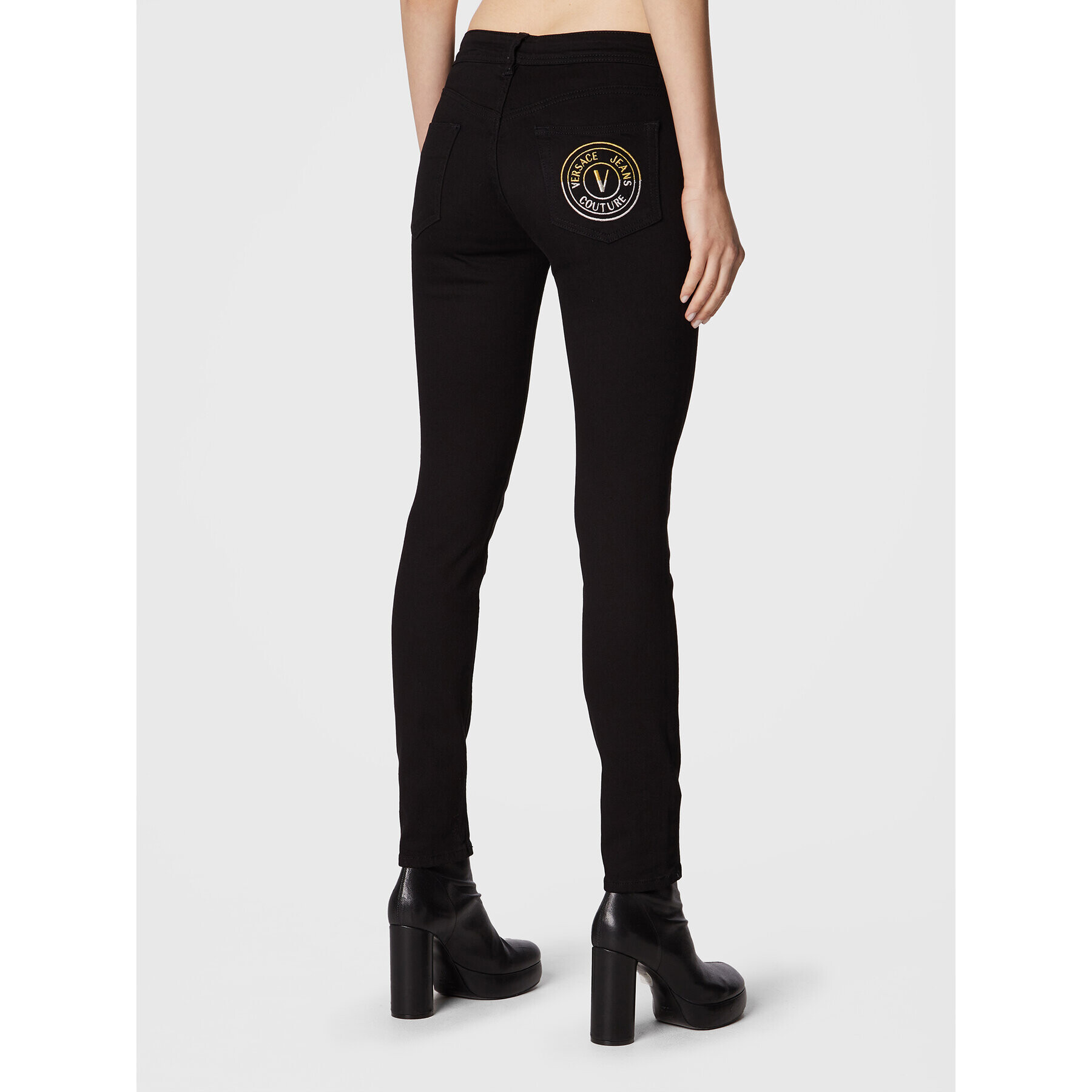 Versace Jeans Couture Дънки Jackie 73HAB5J2 Черен Slim Fit - Pepit.bg