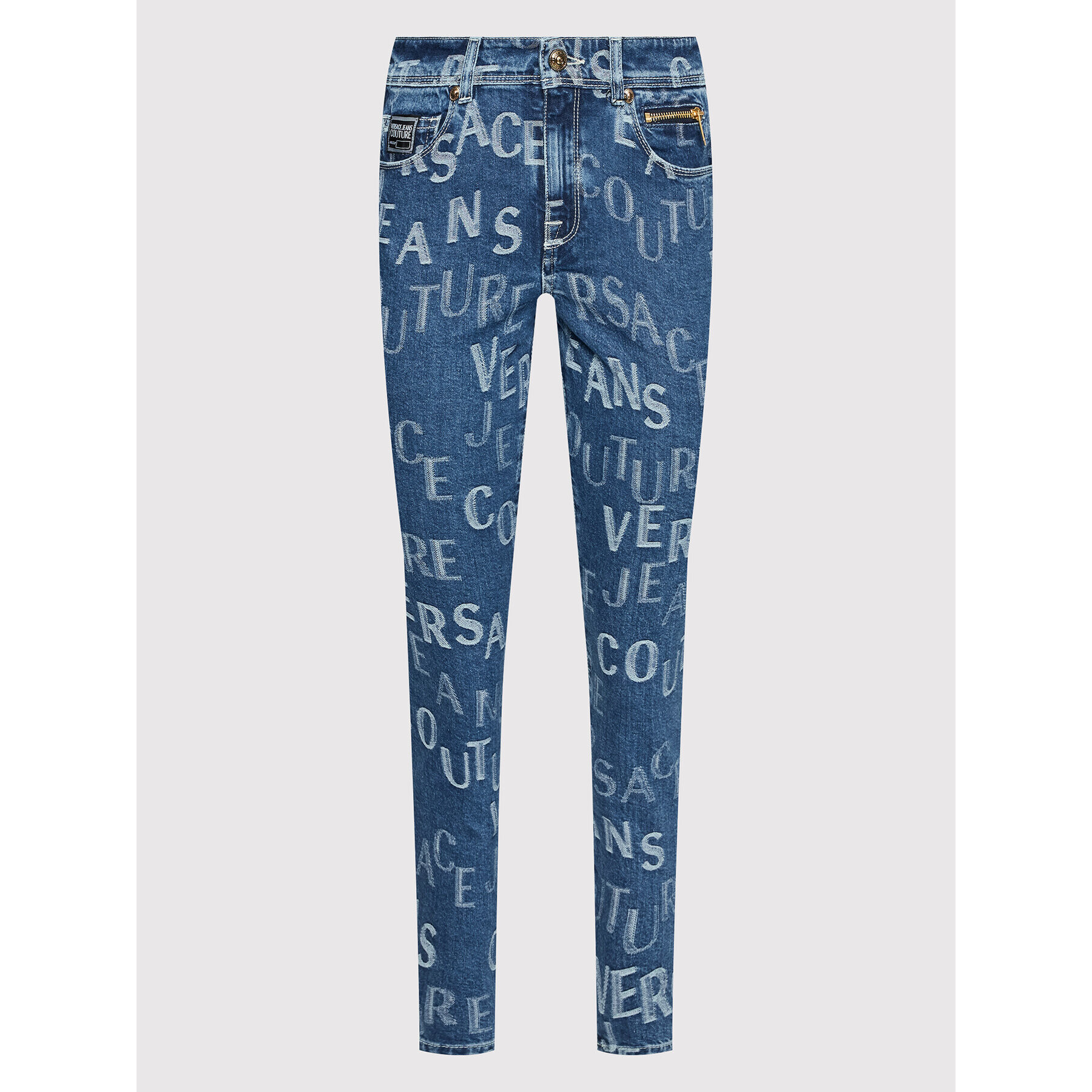 Versace Jeans Couture Дънки Margot 72HAB5X0 Тъмносин Skinny Cropped Fit - Pepit.bg