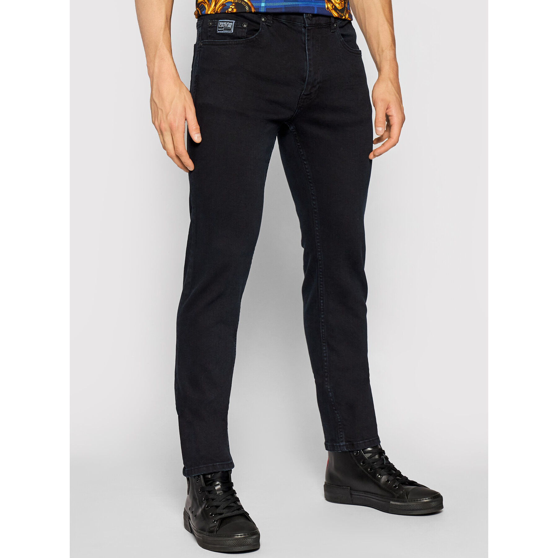 Versace Jeans Couture Дънки Milano 71GABCS0 Тъмносин Slim Fit - Pepit.bg