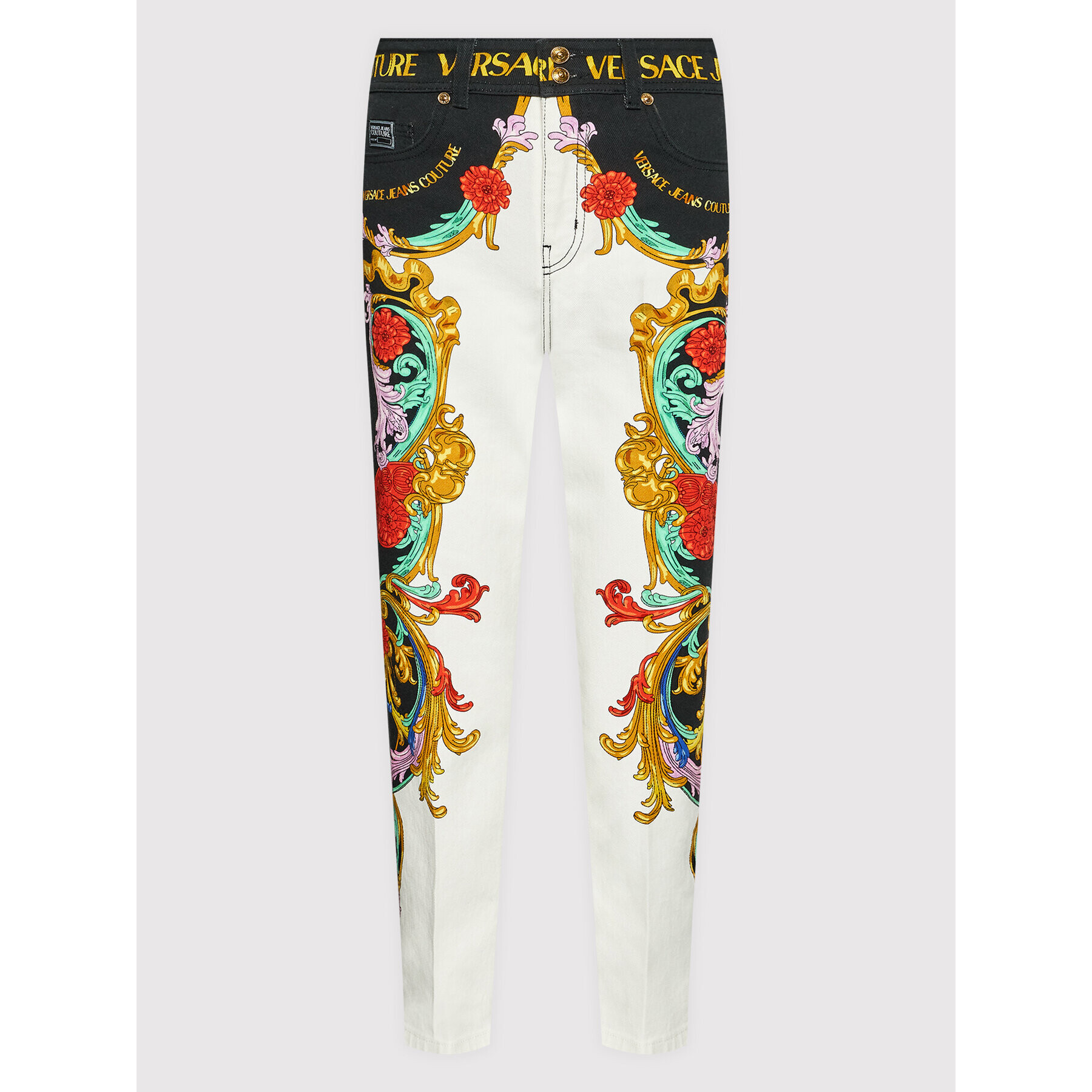 Versace Jeans Couture Дънки Nina Panel 72HAB5TP Цветен Relaxed Fit - Pepit.bg