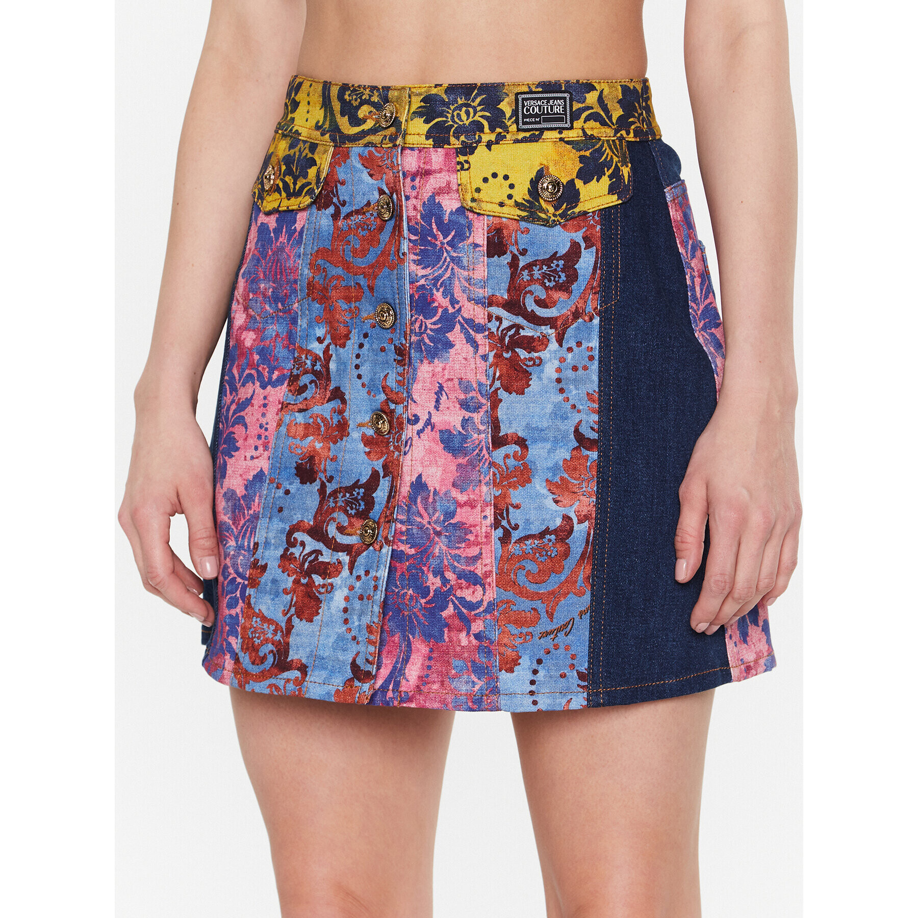 Versace Jeans Couture Дънкова пола 73HAE85M Цветен Regular Fit - Pepit.bg