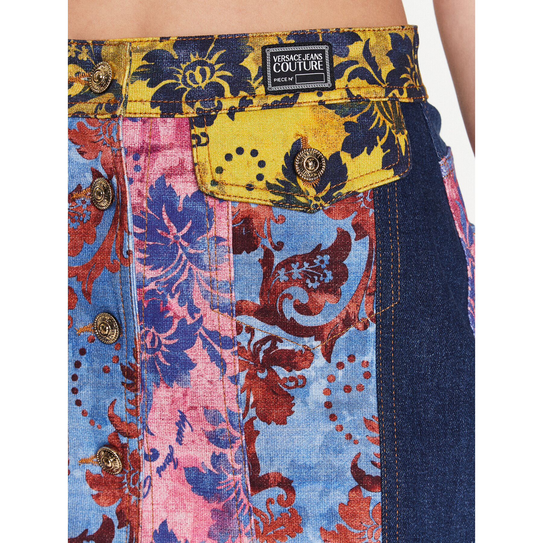 Versace Jeans Couture Дънкова пола 73HAE85M Цветен Regular Fit - Pepit.bg