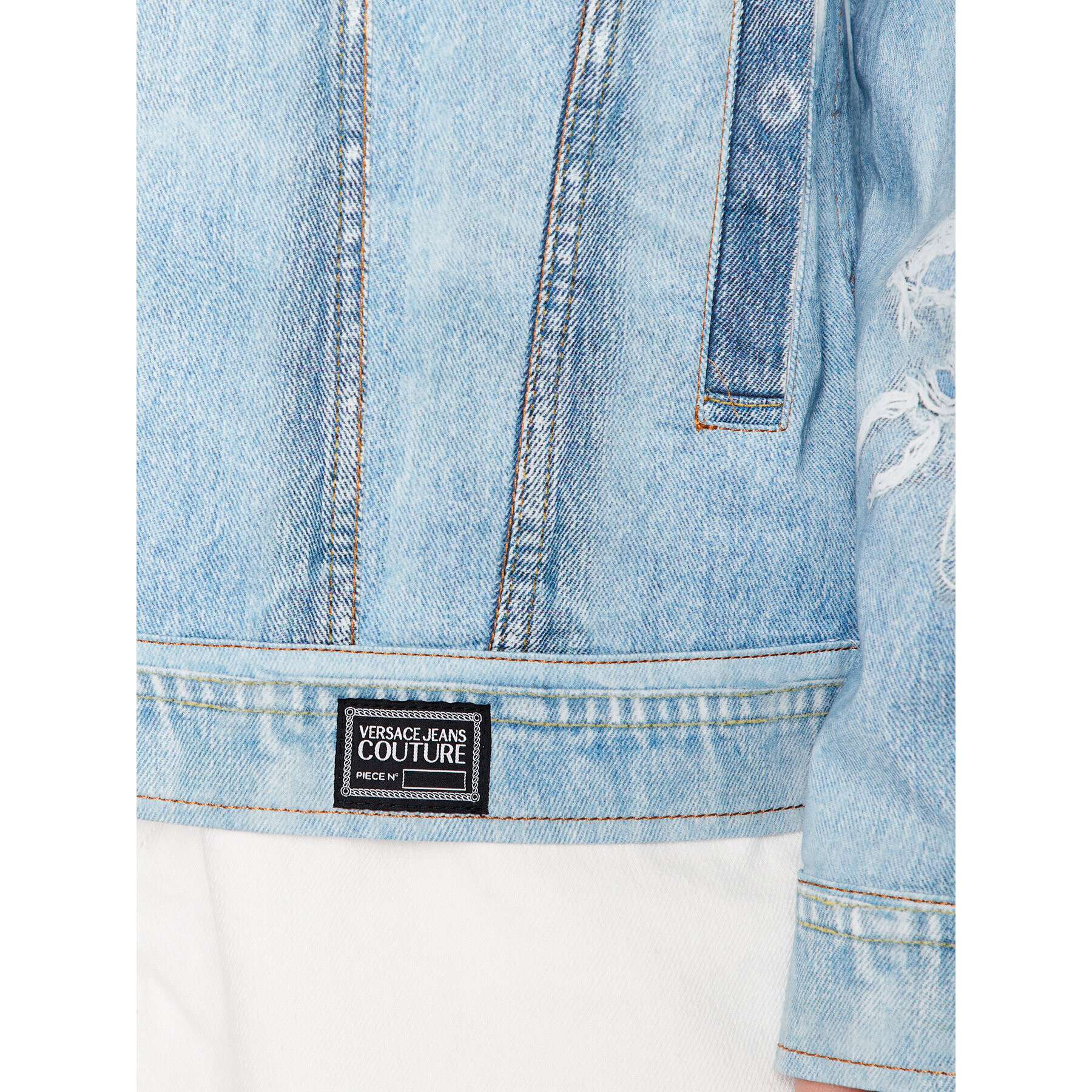 Versace Jeans Couture Дънково яке 74HAS44P Син Regular Fit - Pepit.bg