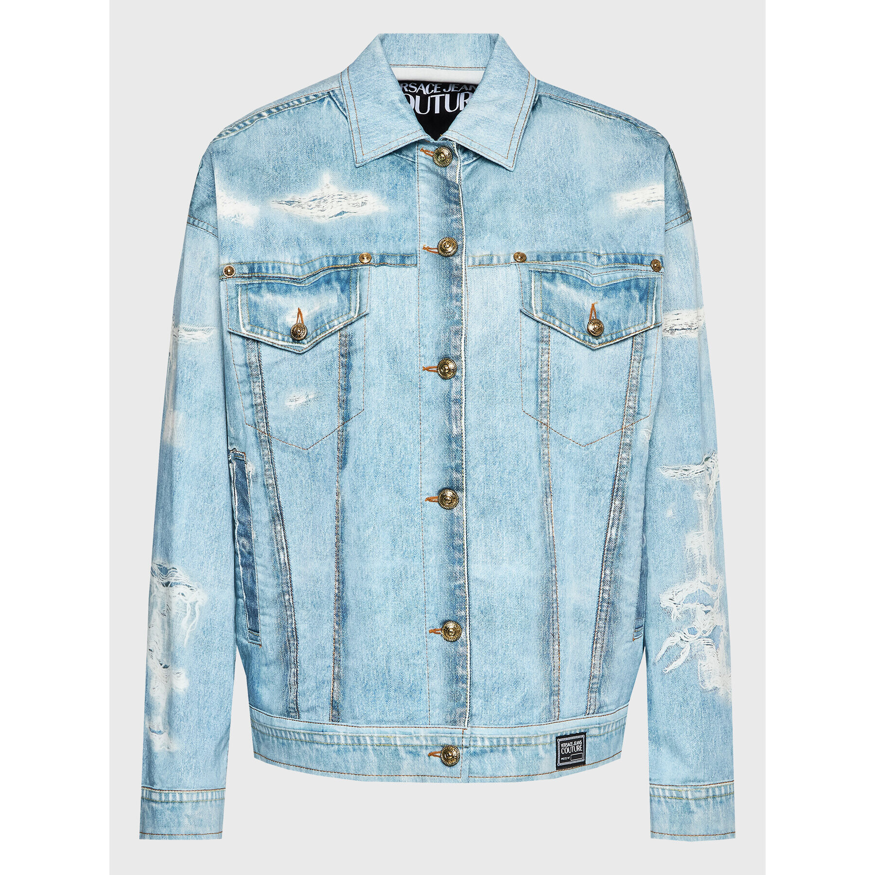 Versace Jeans Couture Дънково яке 74HAS44P Син Regular Fit - Pepit.bg