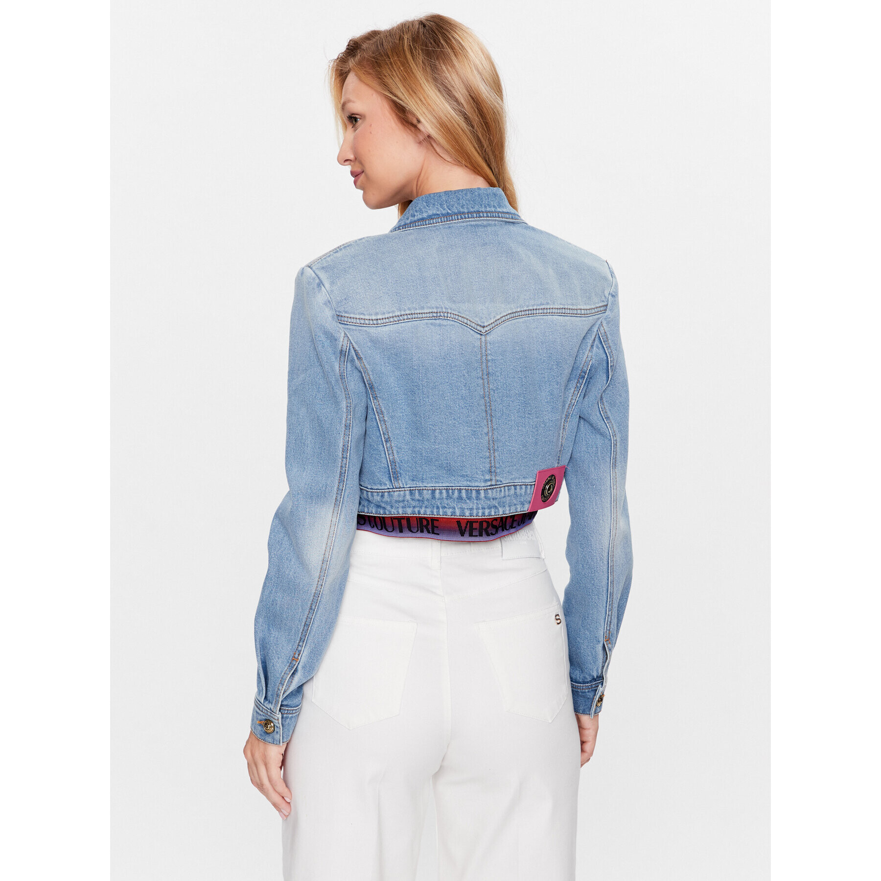 Versace Jeans Couture Дънково яке 74HAS46B Син Regular Fit - Pepit.bg