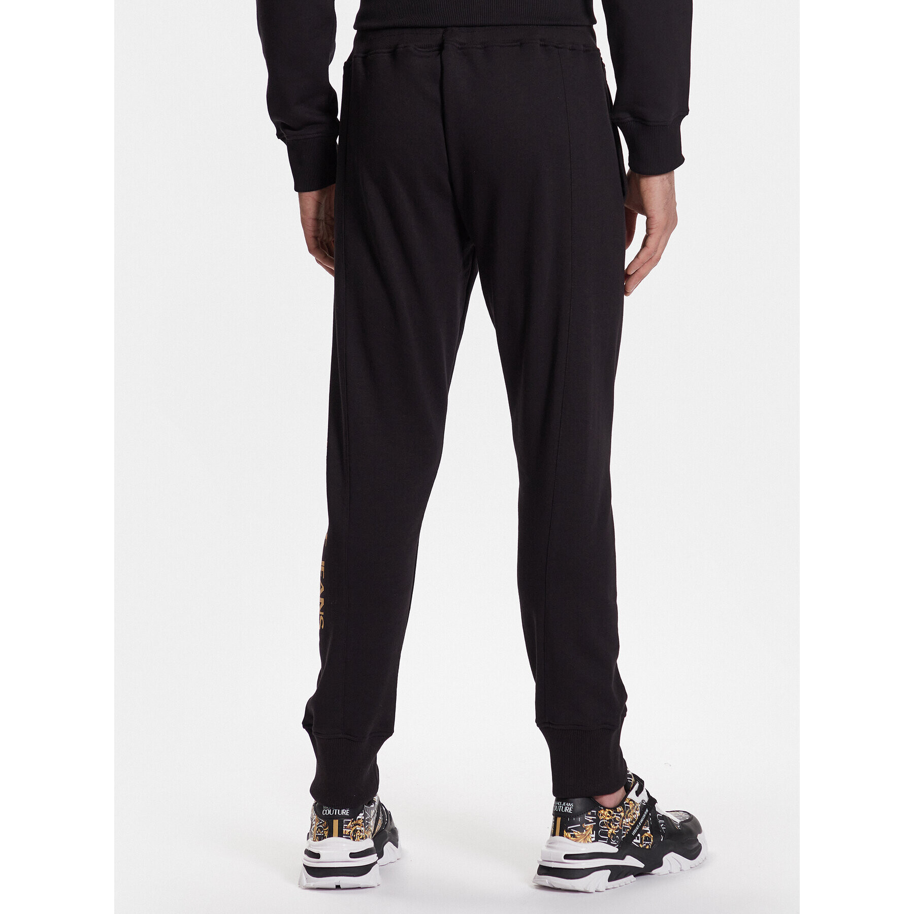 Versace Jeans Couture Долнище анцуг 74GAAT01 Черен Regular Fit - Pepit.bg