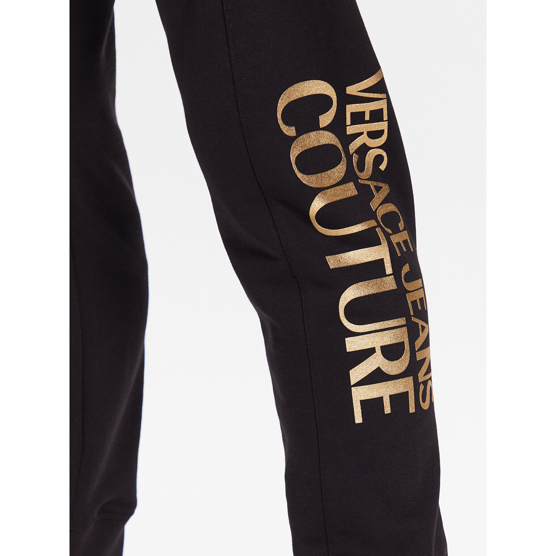 Versace Jeans Couture Долнище анцуг 74GAAT01 Черен Regular Fit - Pepit.bg