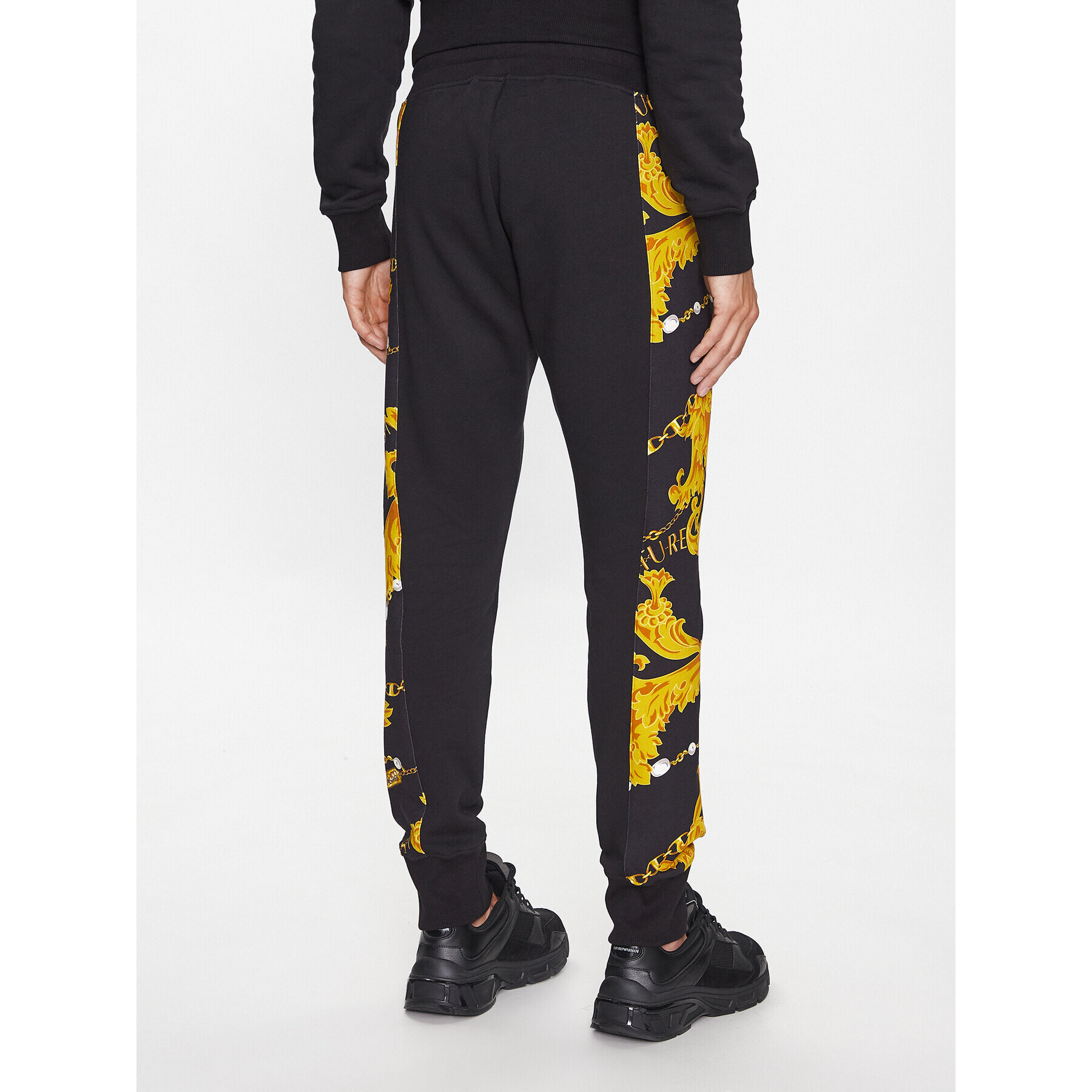 Versace Jeans Couture Долнище анцуг 75GAA3C0 Черен Regular Fit - Pepit.bg
