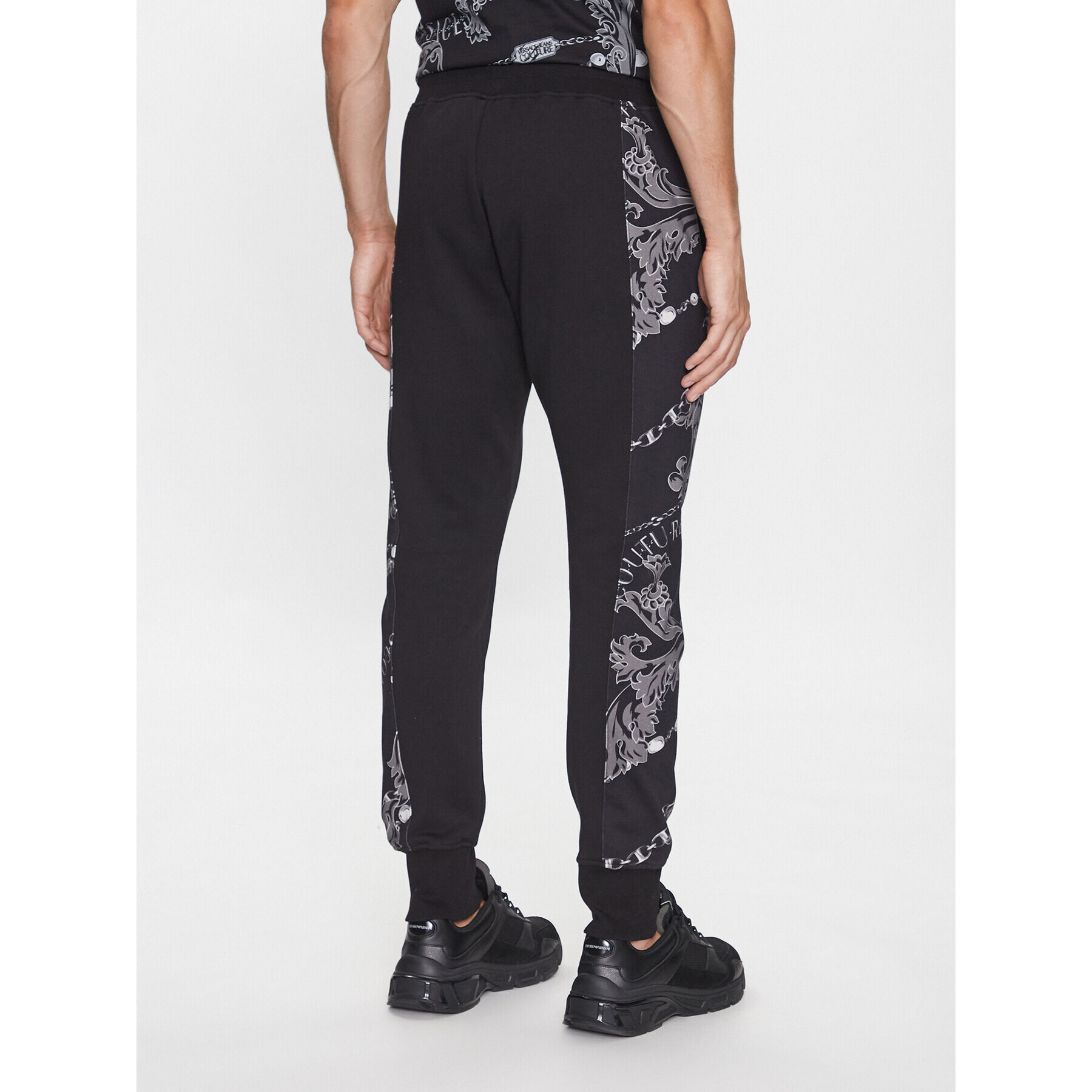 Versace Jeans Couture Долнище анцуг 75GAA3C0 Черен Regular Fit - Pepit.bg