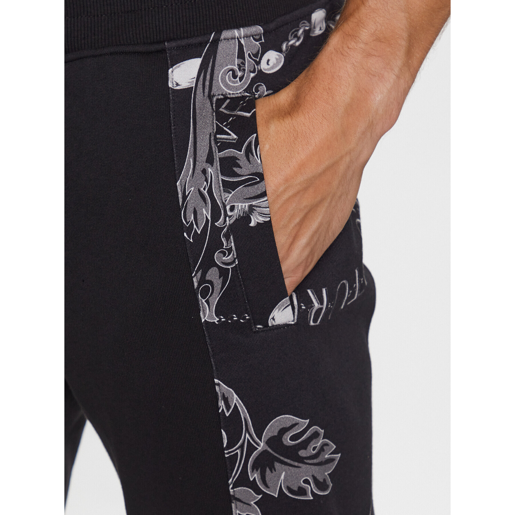 Versace Jeans Couture Долнище анцуг 75GAA3C0 Черен Regular Fit - Pepit.bg