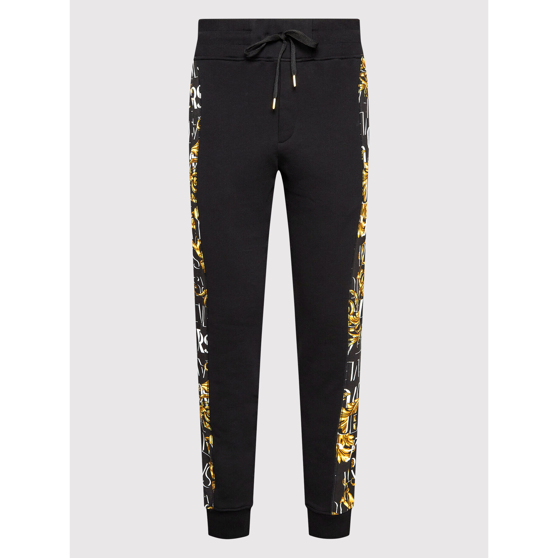 Versace Jeans Couture Долнище анцуг Logo Baroque 73GAA3C0 Черен Regular Fit - Pepit.bg