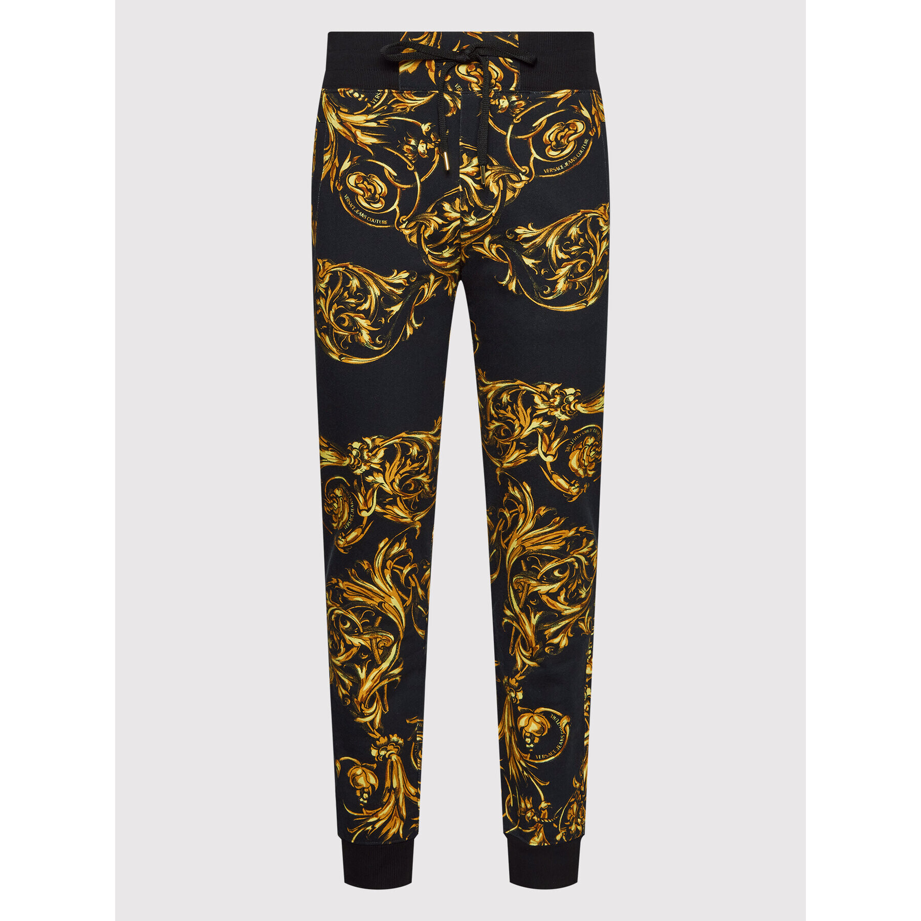 Versace Jeans Couture Долнище анцуг Print Garland 72GAA3B0 Черен Regular Fit - Pepit.bg