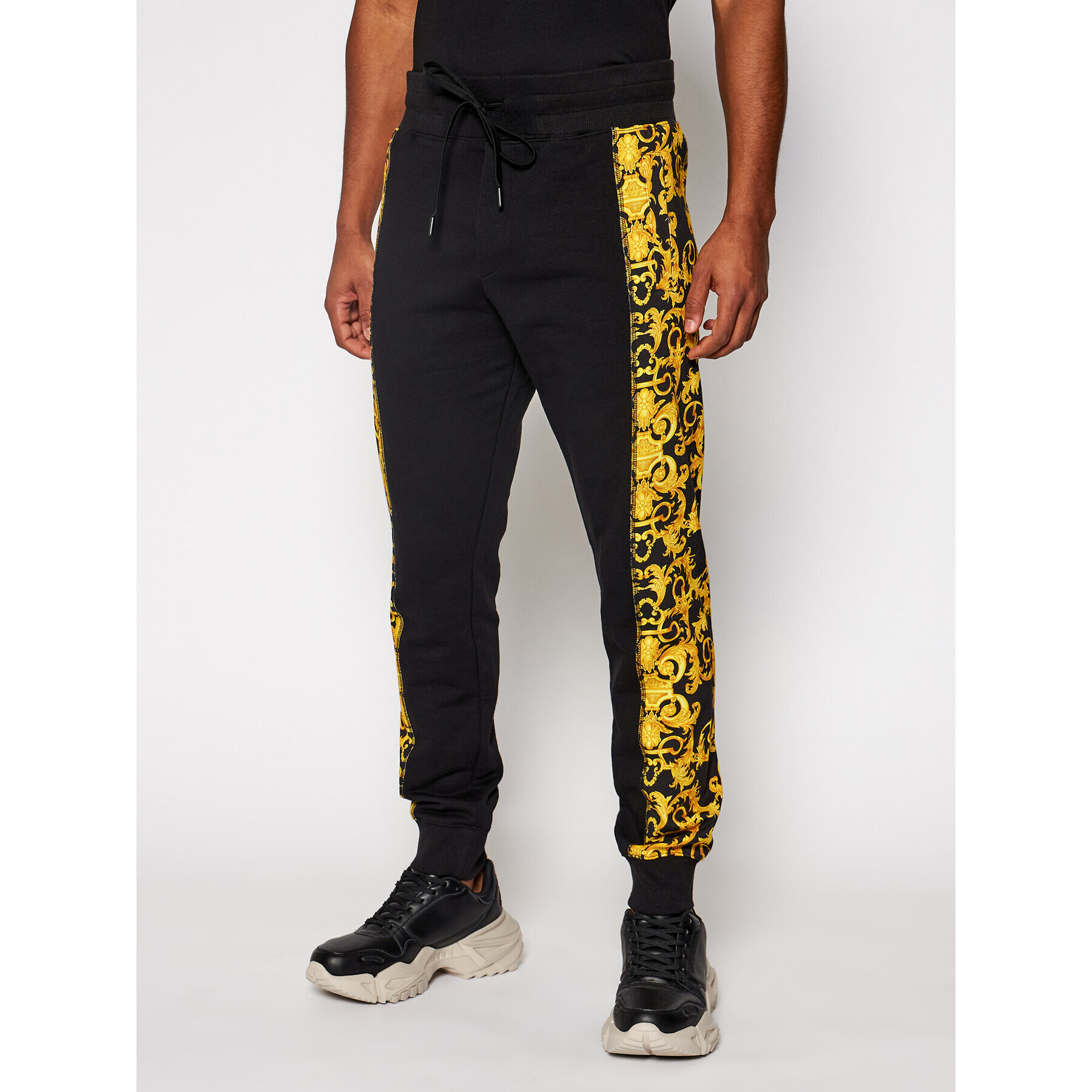 Versace Jeans Couture Долнище анцуг A2GWA1F9 Черен Regular Fit - Pepit.bg