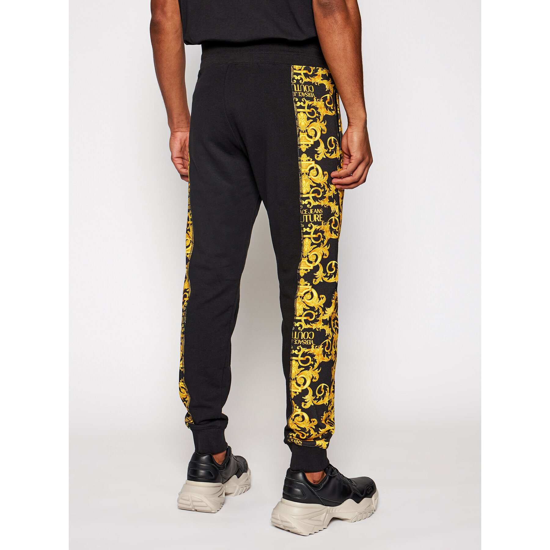 Versace Jeans Couture Долнище анцуг A2GWA1F9 Черен Regular Fit - Pepit.bg