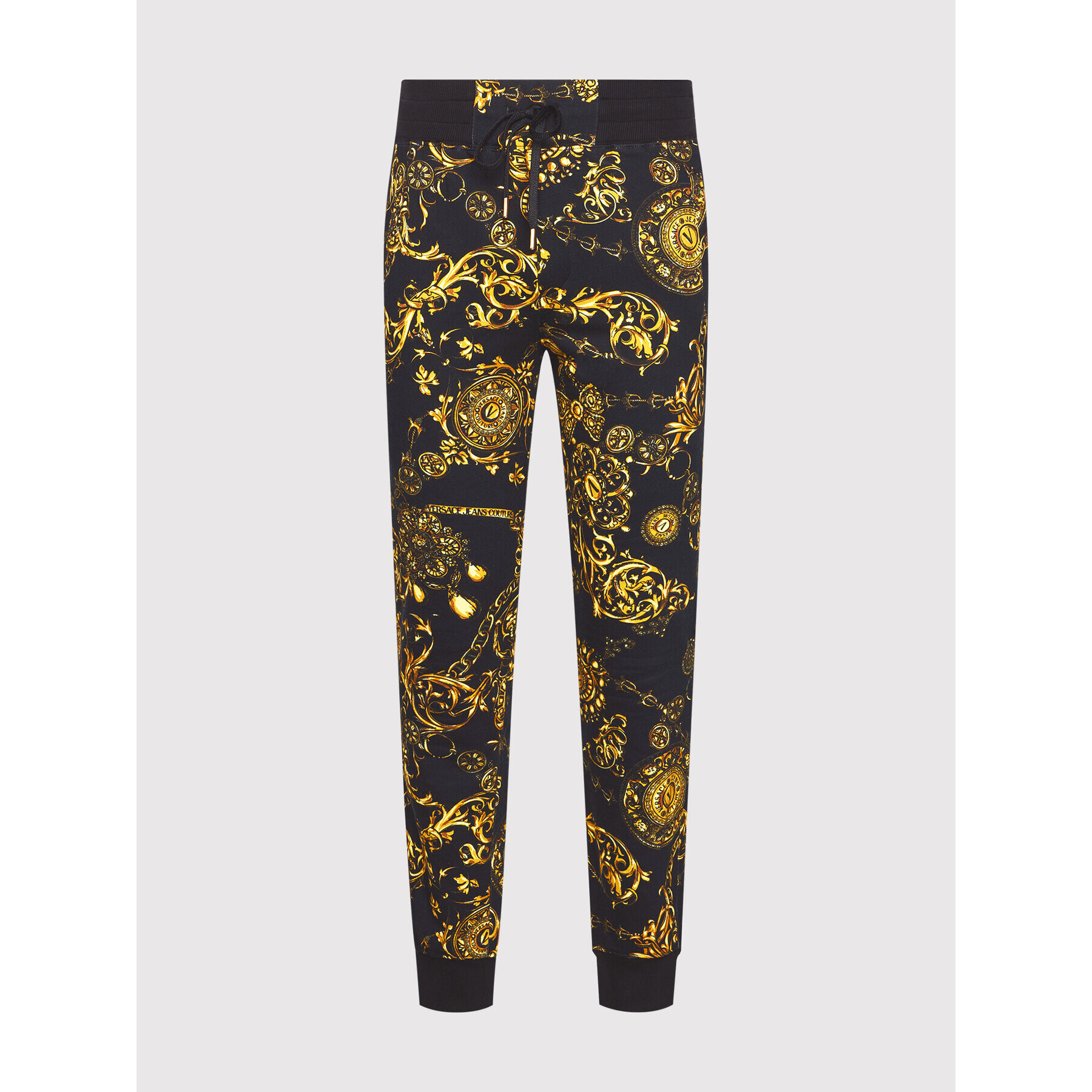 Versace Jeans Couture Долнище анцуг Print Bijoux Baroque 71GAA3B0 Черен Regular Fit - Pepit.bg