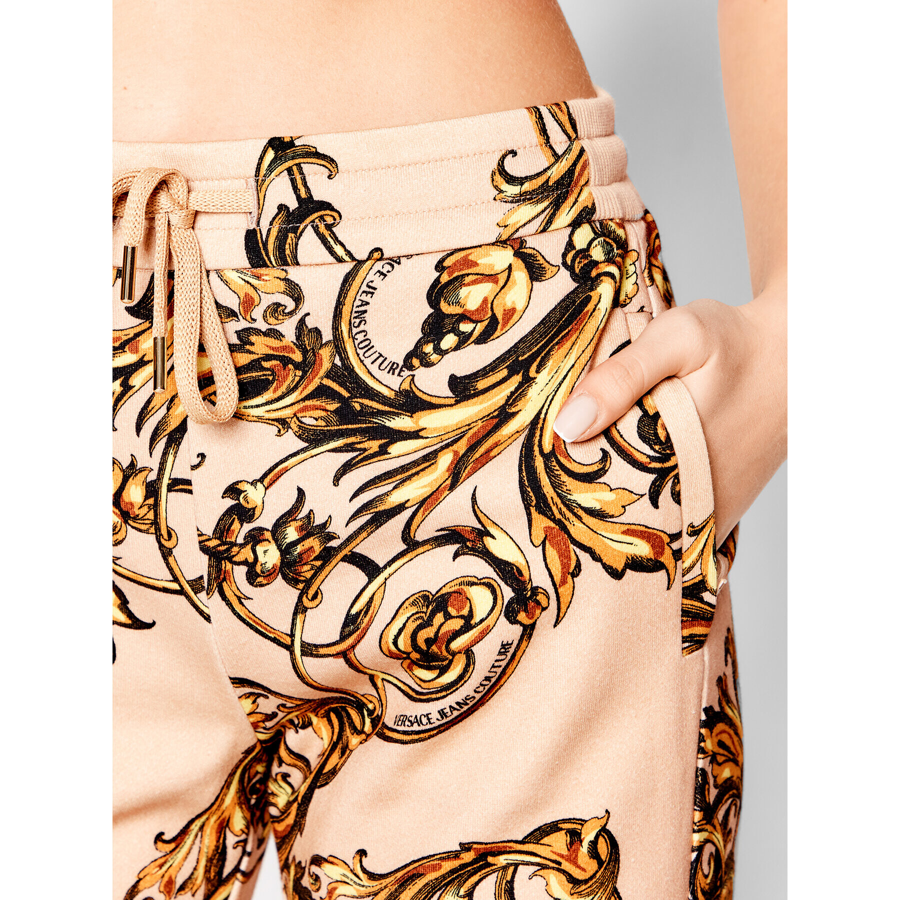 Versace Jeans Couture Долнище анцуг Regalia 72HAA310 Бежов Regular Fit - Pepit.bg