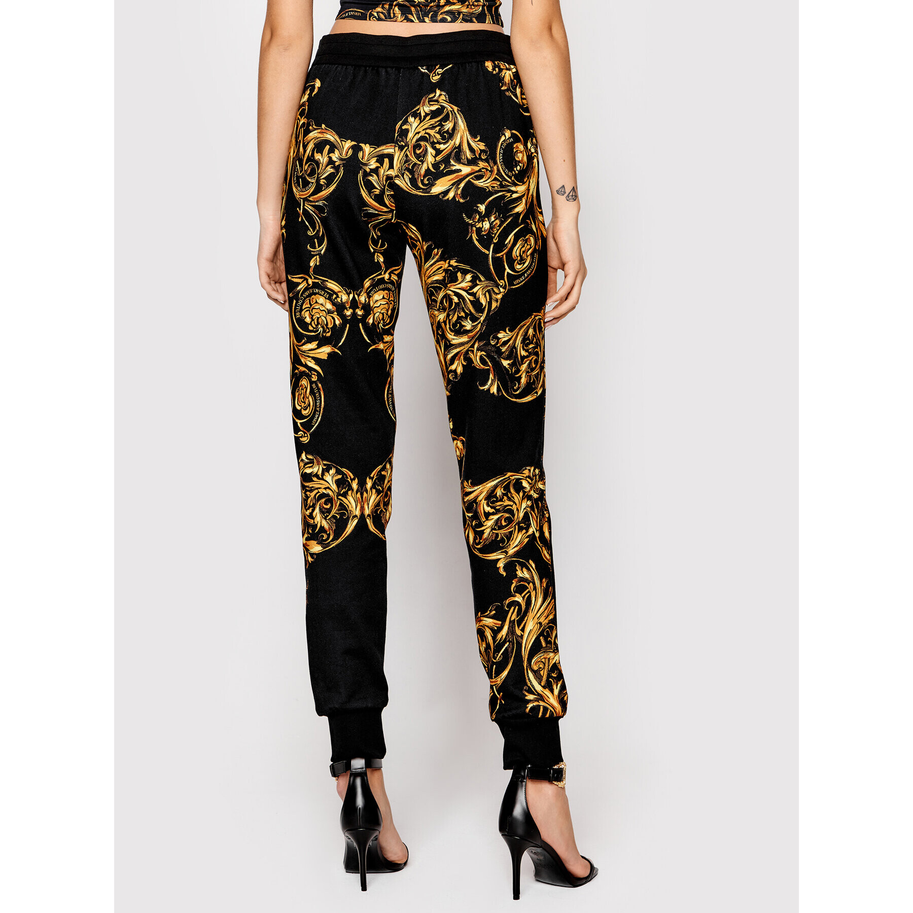 Versace Jeans Couture Долнище анцуг Regalia 72HAA310 Черен Regular Fit - Pepit.bg