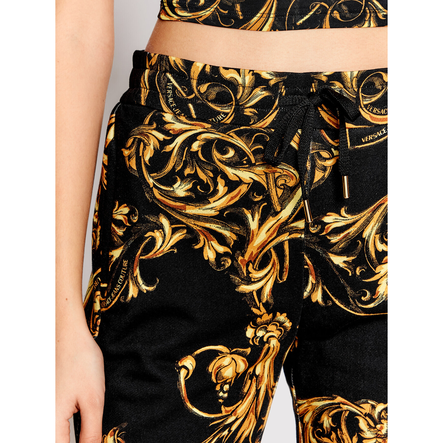 Versace Jeans Couture Долнище анцуг Regalia 72HAA310 Черен Regular Fit - Pepit.bg