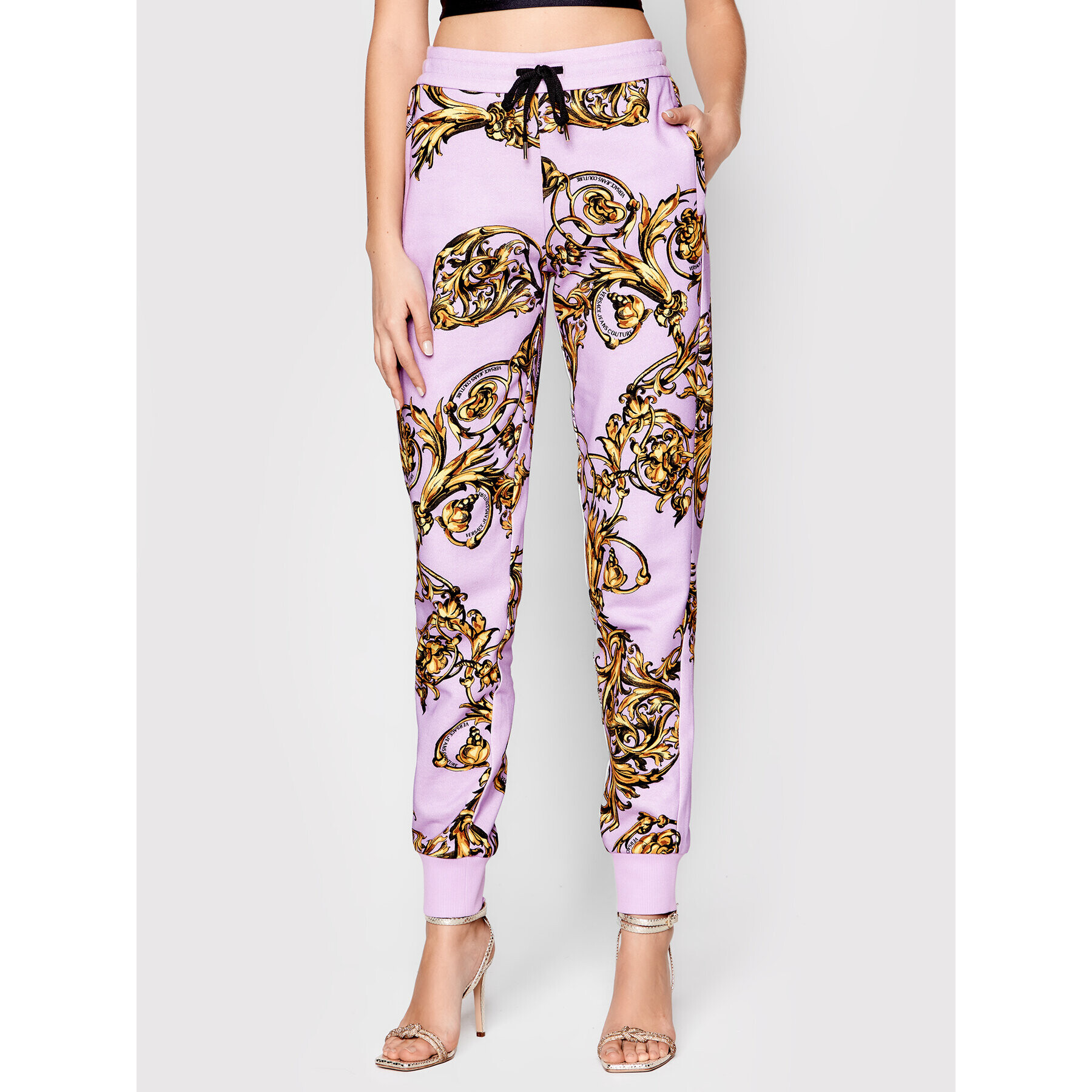 Versace Jeans Couture Долнище анцуг Regalia 72HAA310 Виолетов Regular Fit - Pepit.bg