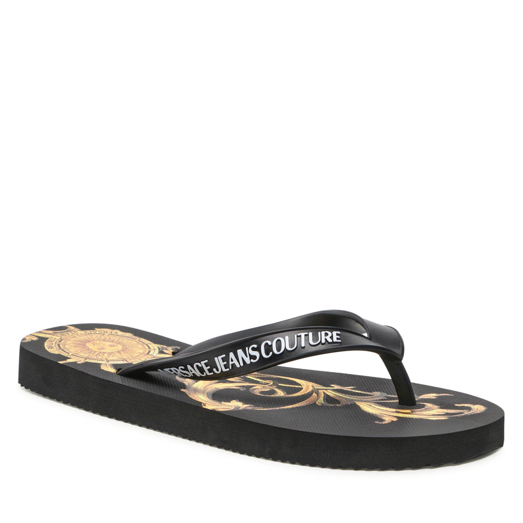 Versace Jeans Couture Джапанки 72VA3SQ7 Черен - Pepit.bg