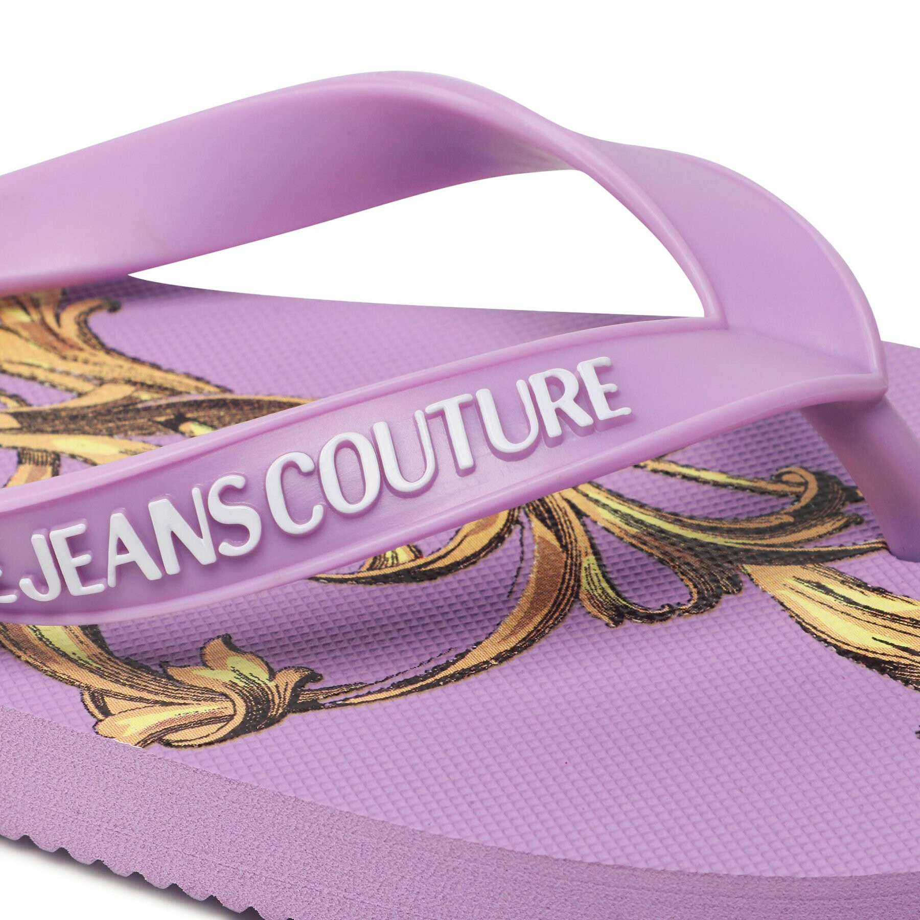 Versace Jeans Couture Джапанки 72VA3SQ7 Виолетов - Pepit.bg