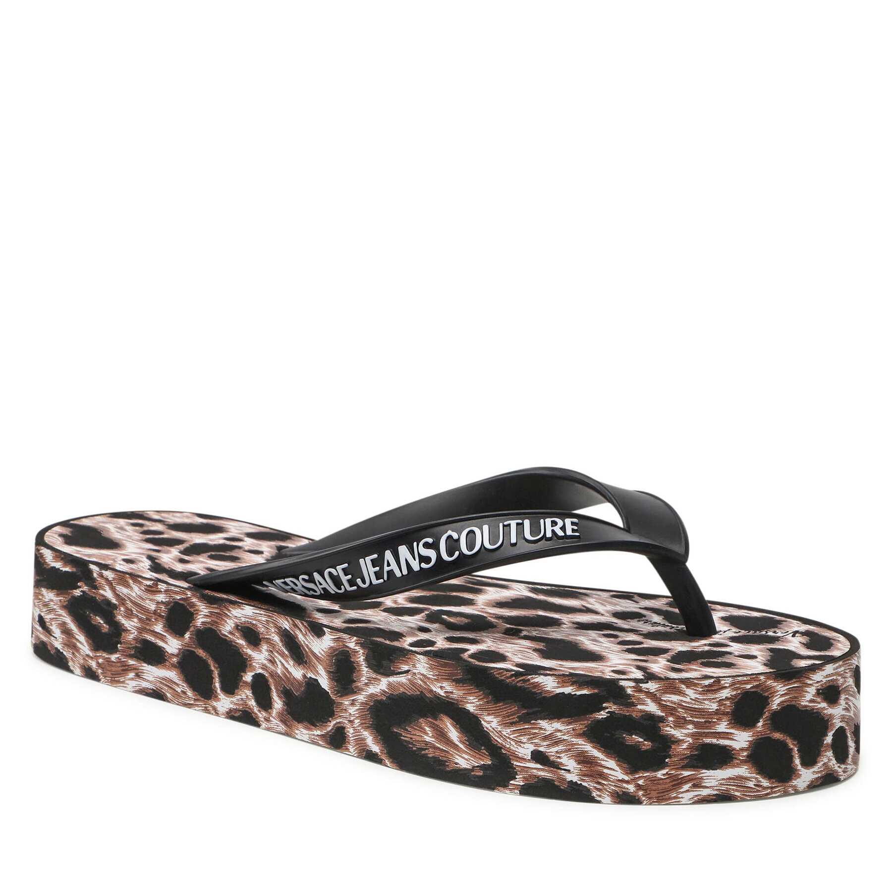 Versace Jeans Couture Джапанки 72VA3SQ9 Черен - Pepit.bg