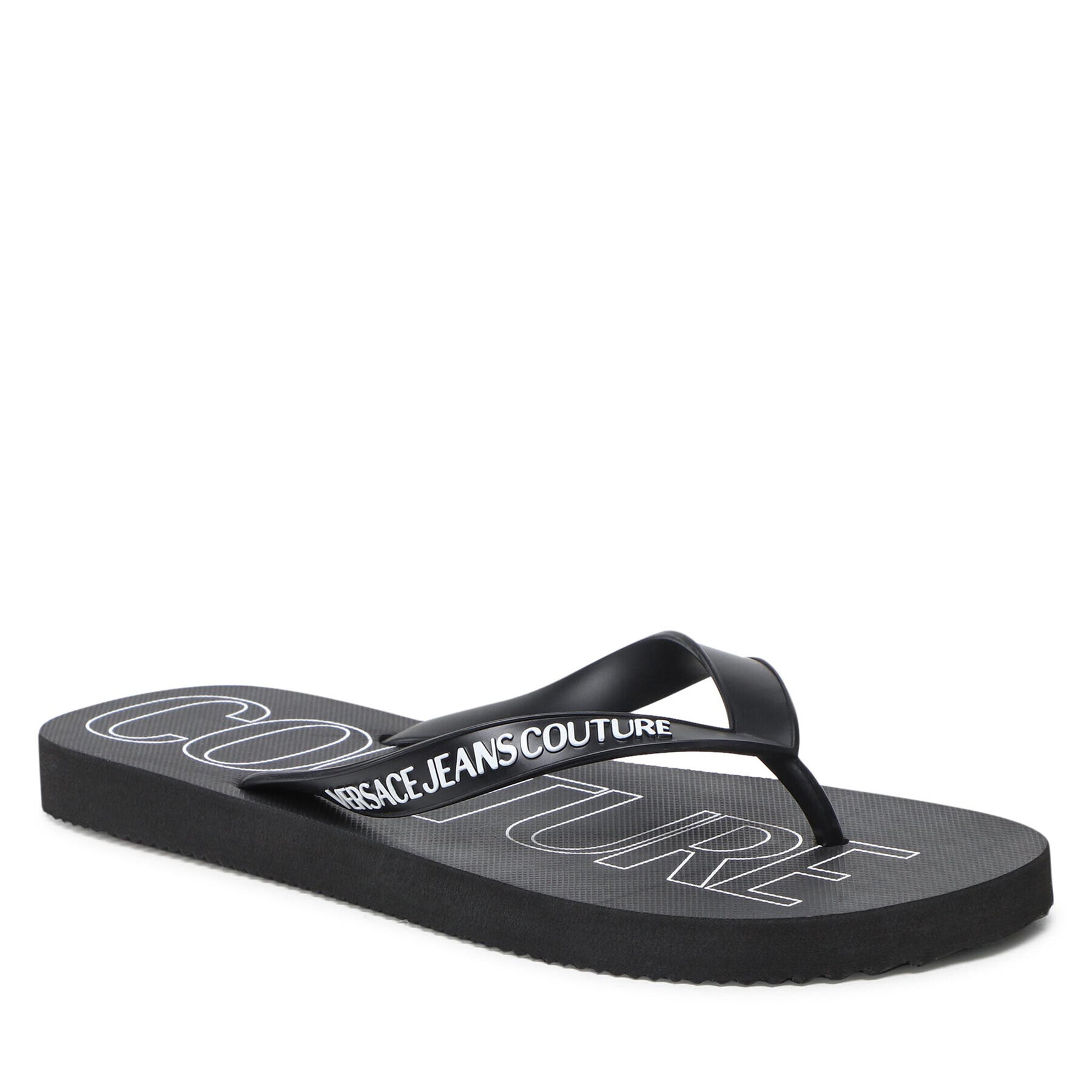 Versace Jeans Couture Джапанки 72YA3SQ7 Черен - Pepit.bg