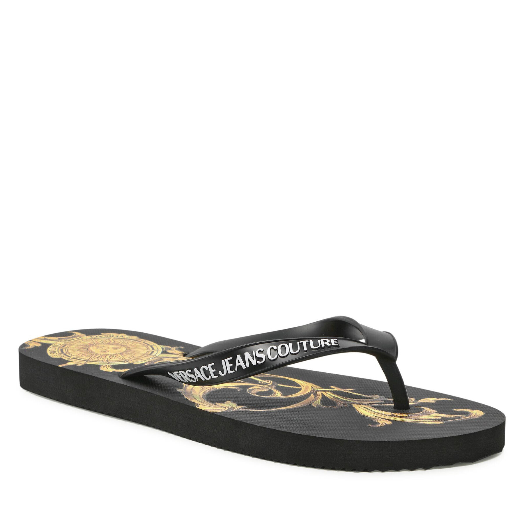 Versace Jeans Couture Джапанки 72YA3SQ7 Черен - Pepit.bg