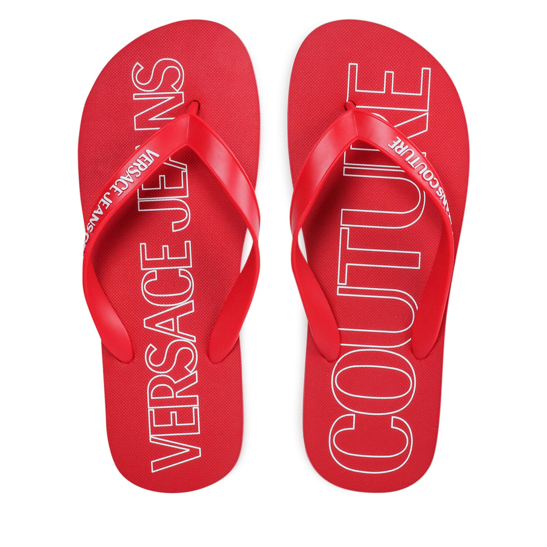 Versace Jeans Couture Джапанки 72YA3SQ7 Червен - Pepit.bg