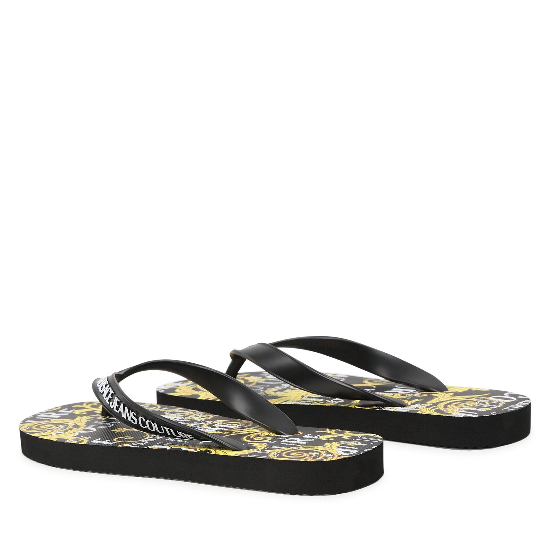 Versace Jeans Couture Джапанки 74VA3SQ7 Черен - Pepit.bg