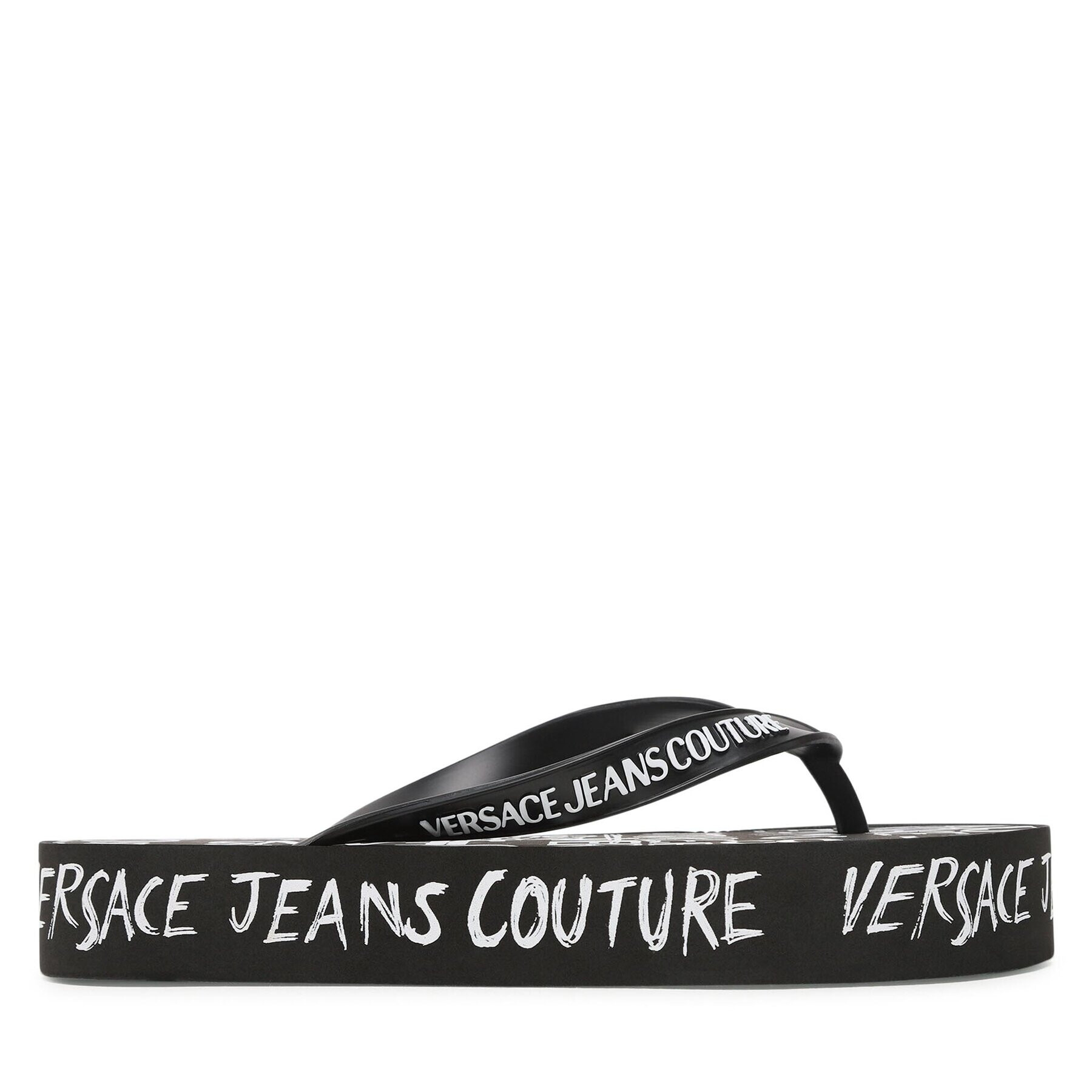 Versace Jeans Couture Джапанки 74VA3SQ8 ZS624 Черен - Pepit.bg