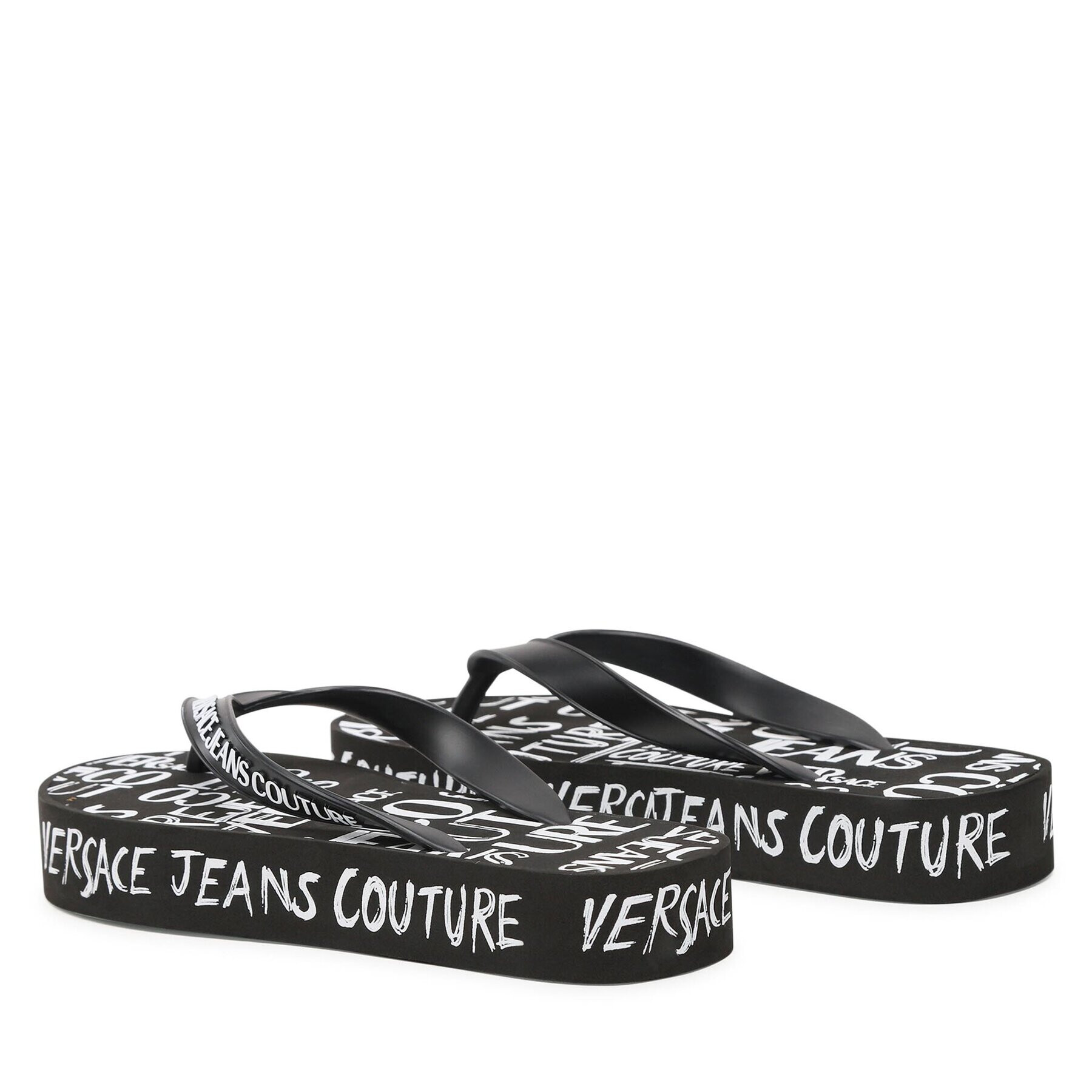 Versace Jeans Couture Джапанки 74VA3SQ8 ZS624 Черен - Pepit.bg