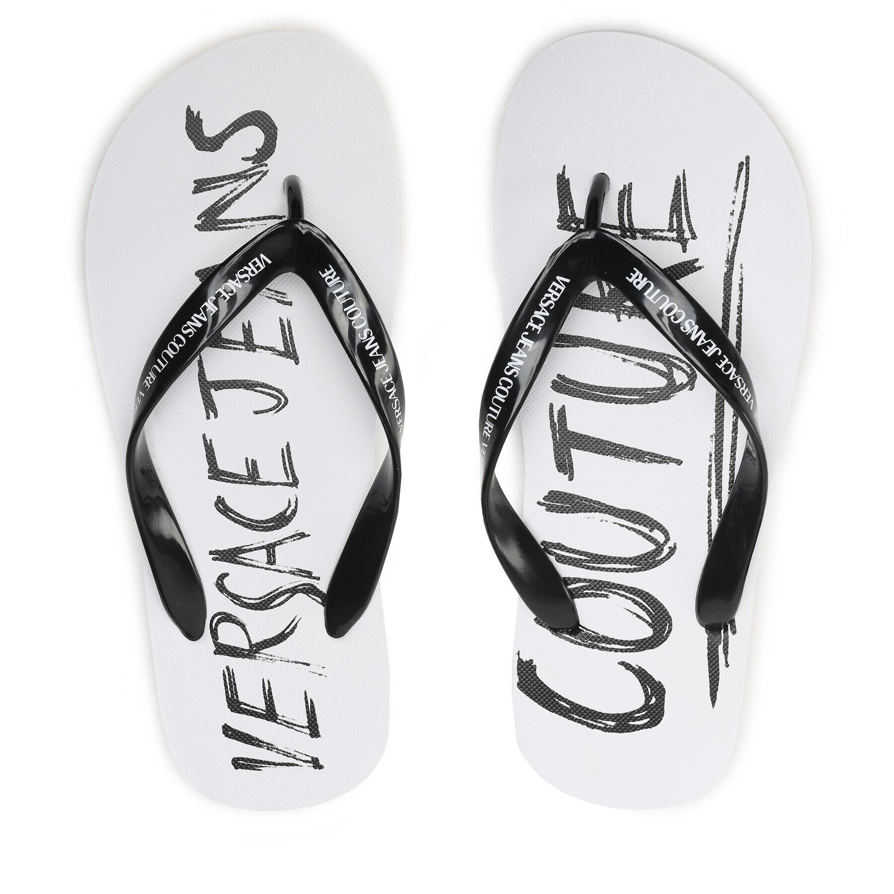 Versace Jeans Couture Джапанки 74YA3SQ7 Черен - Pepit.bg