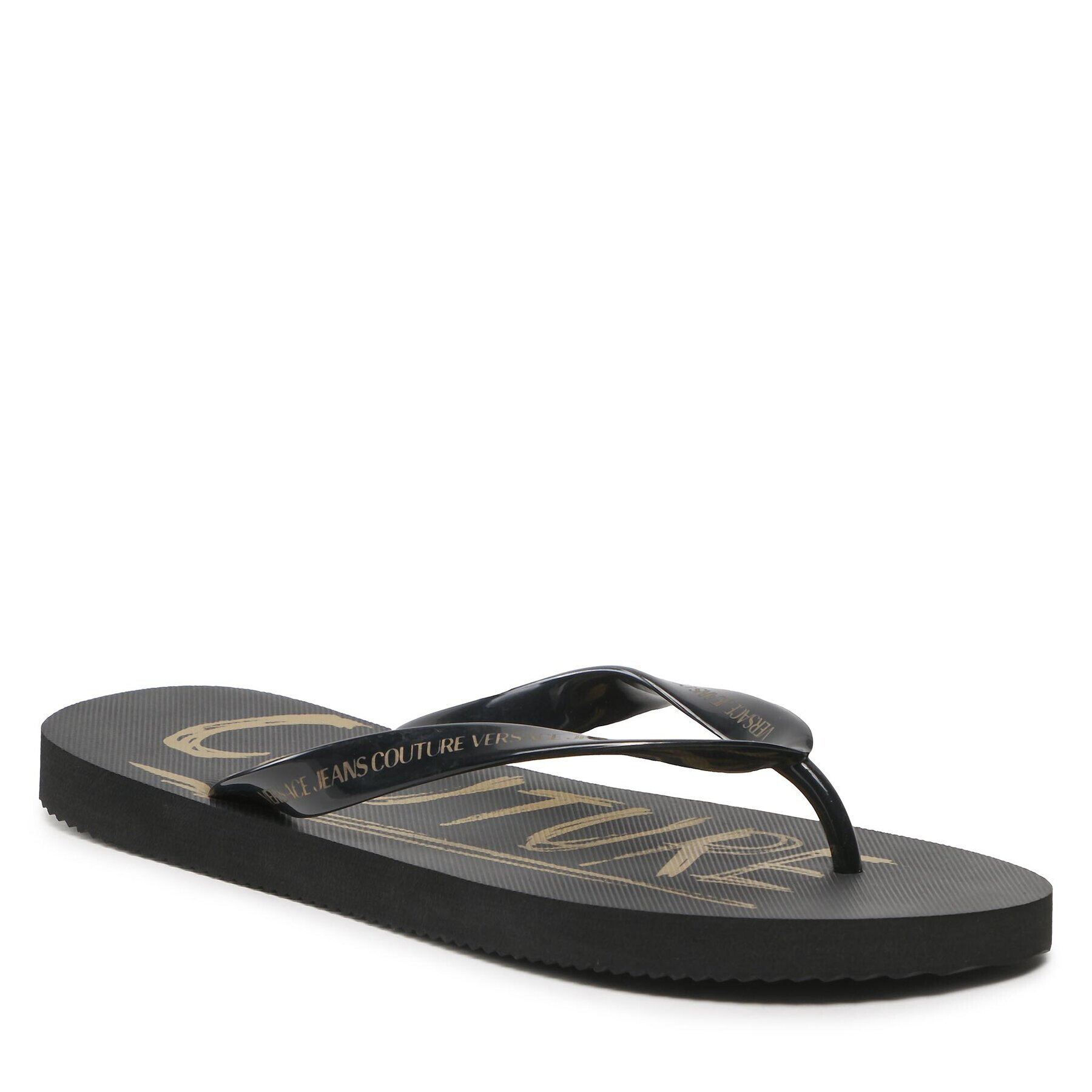 Versace Jeans Couture Джапанки 74YA3SQ7 Черен - Pepit.bg