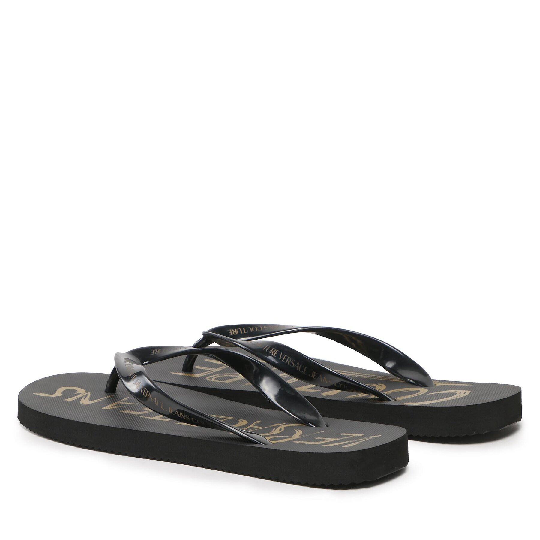 Versace Jeans Couture Джапанки 74YA3SQ7 Черен - Pepit.bg