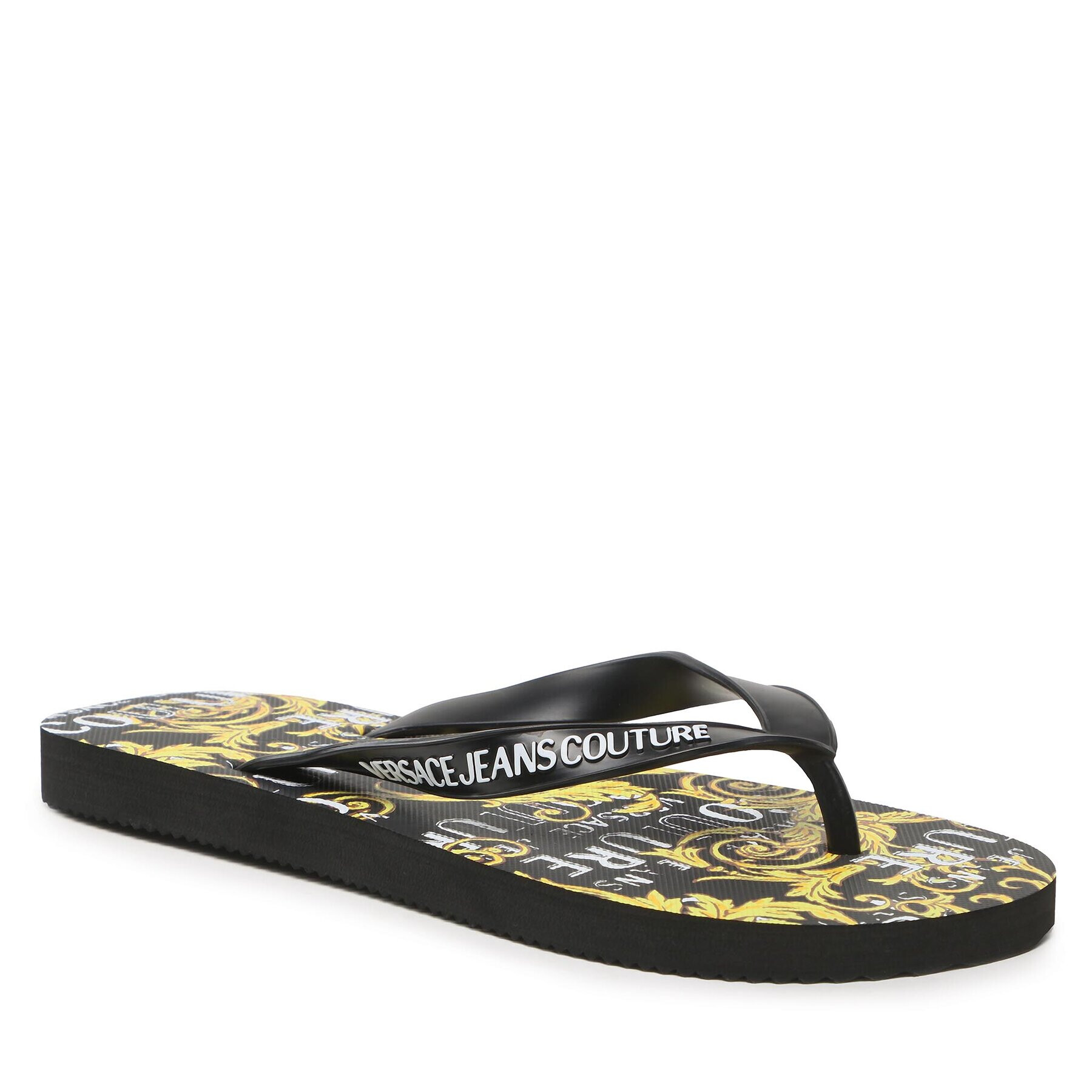 Versace Jeans Couture Джапанки 74YA3SQ7 Черен - Pepit.bg