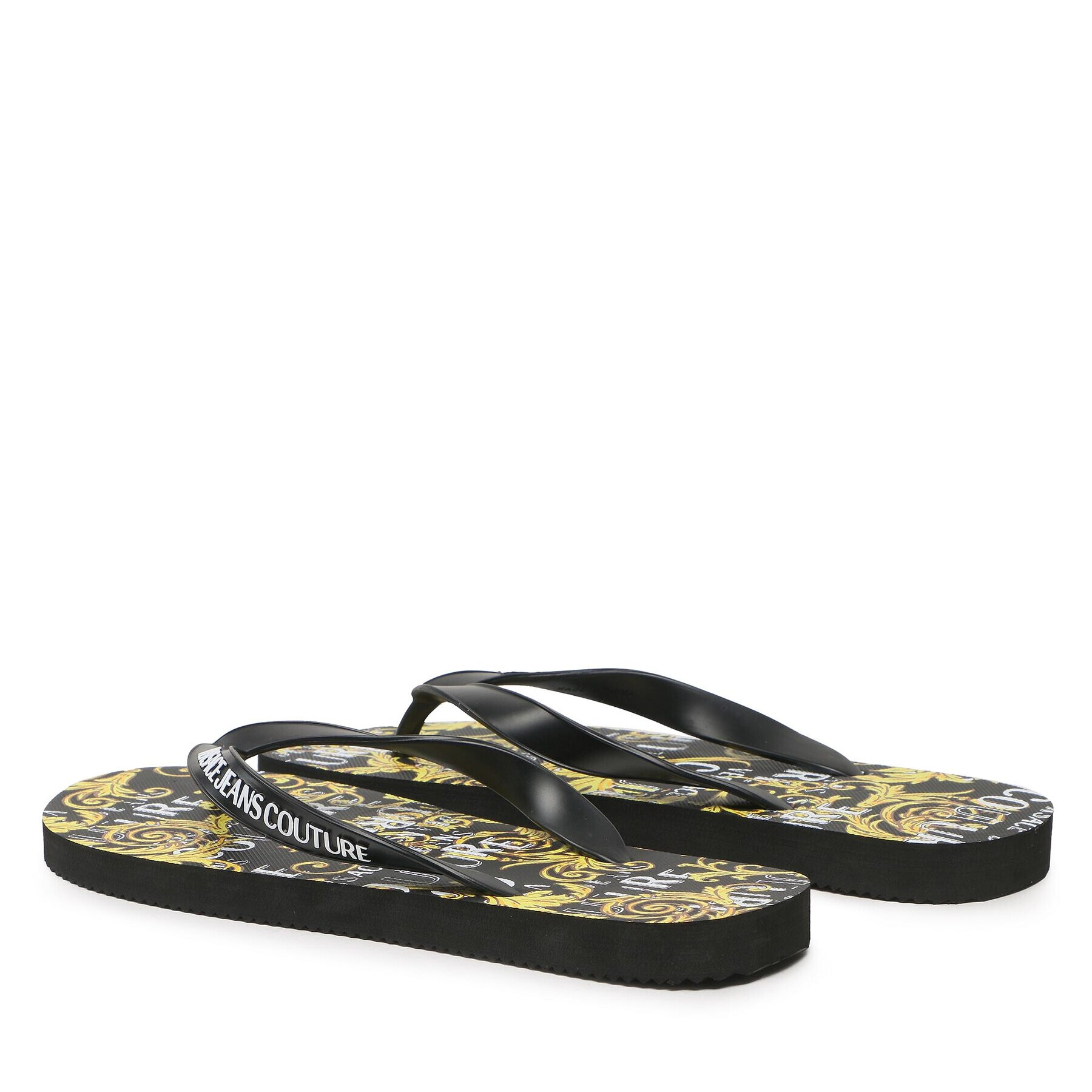 Versace Jeans Couture Джапанки 74YA3SQ7 Черен - Pepit.bg