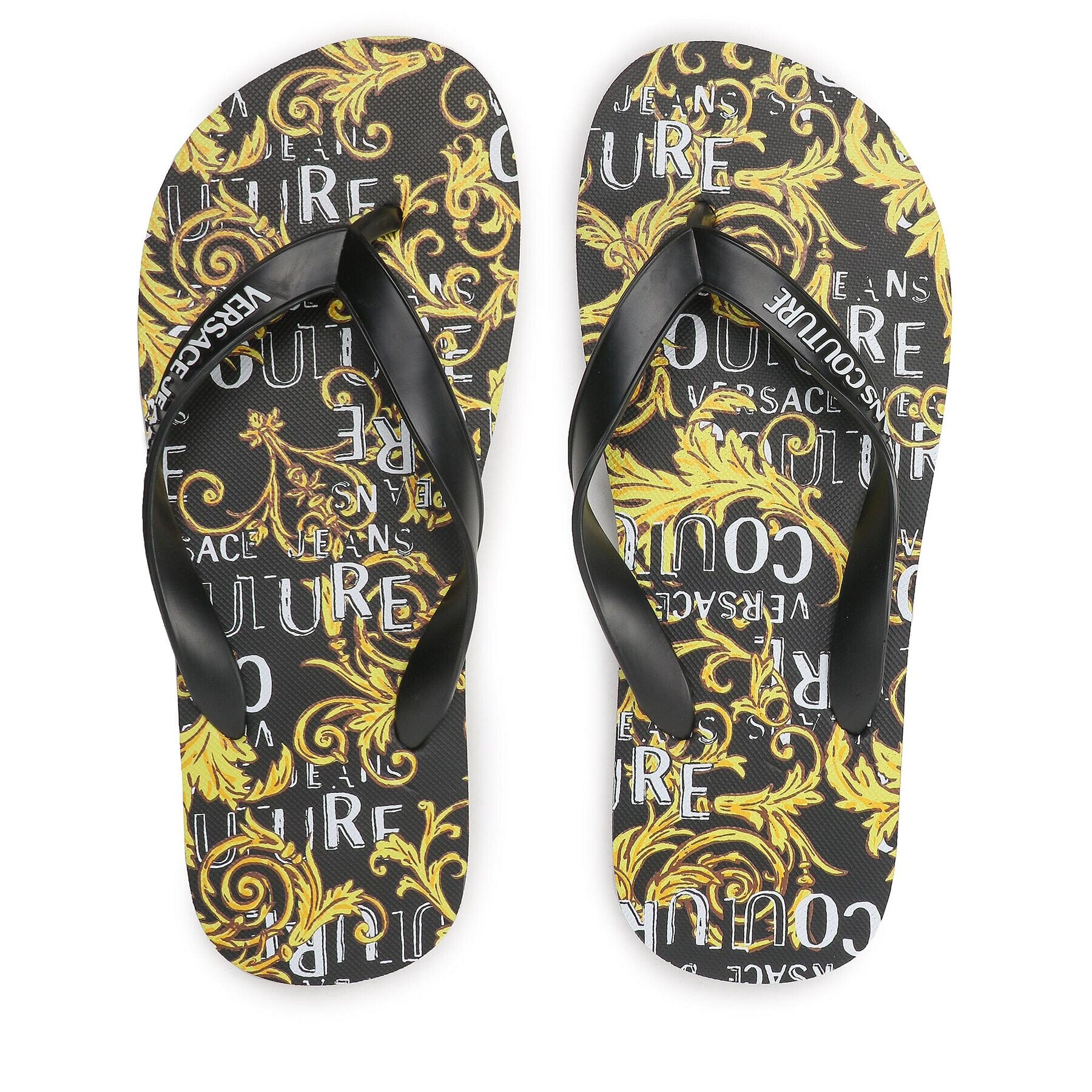Versace Jeans Couture Джапанки 74YA3SQ7 Черен - Pepit.bg