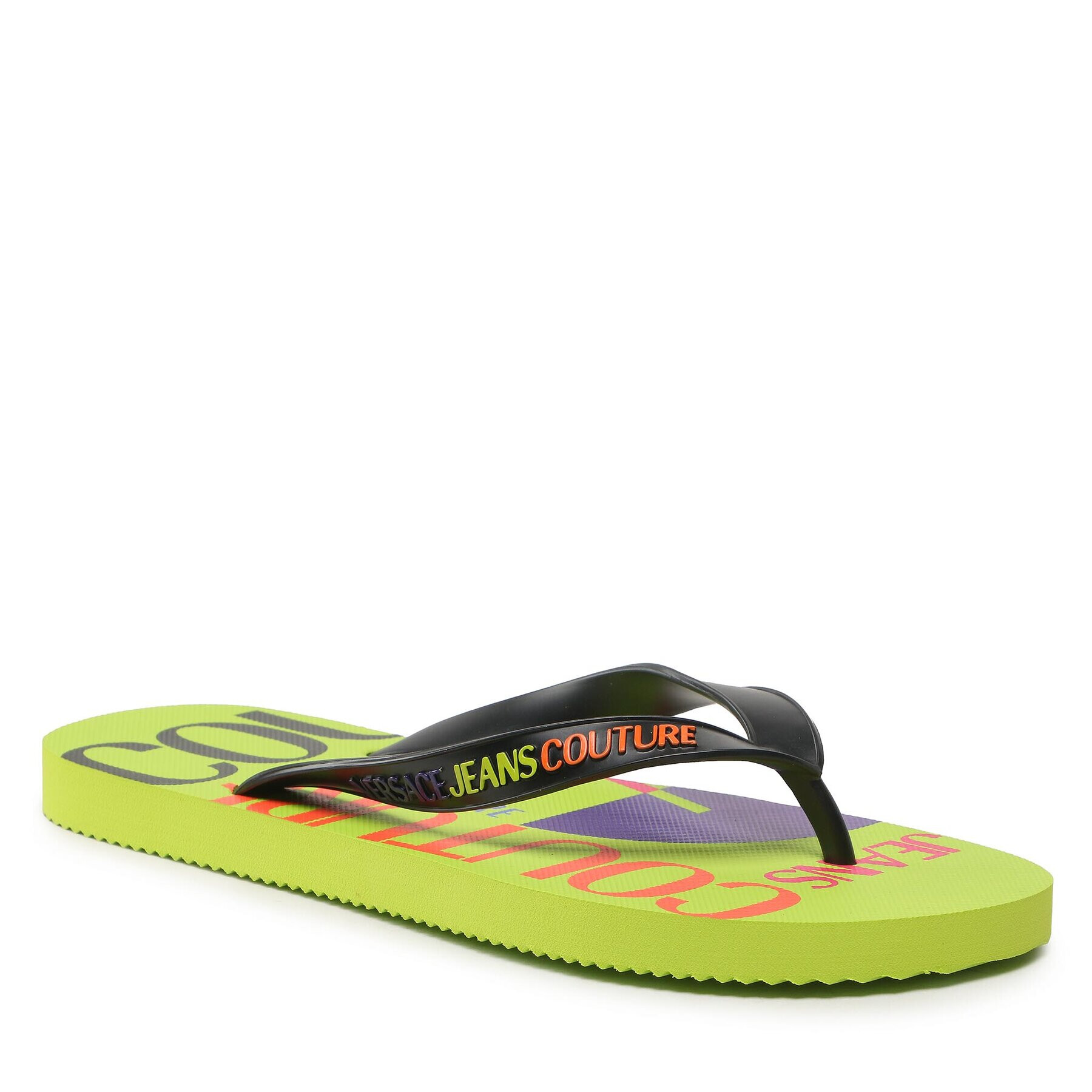 Versace Jeans Couture Джапанки 74YA3SQ7 Черен - Pepit.bg