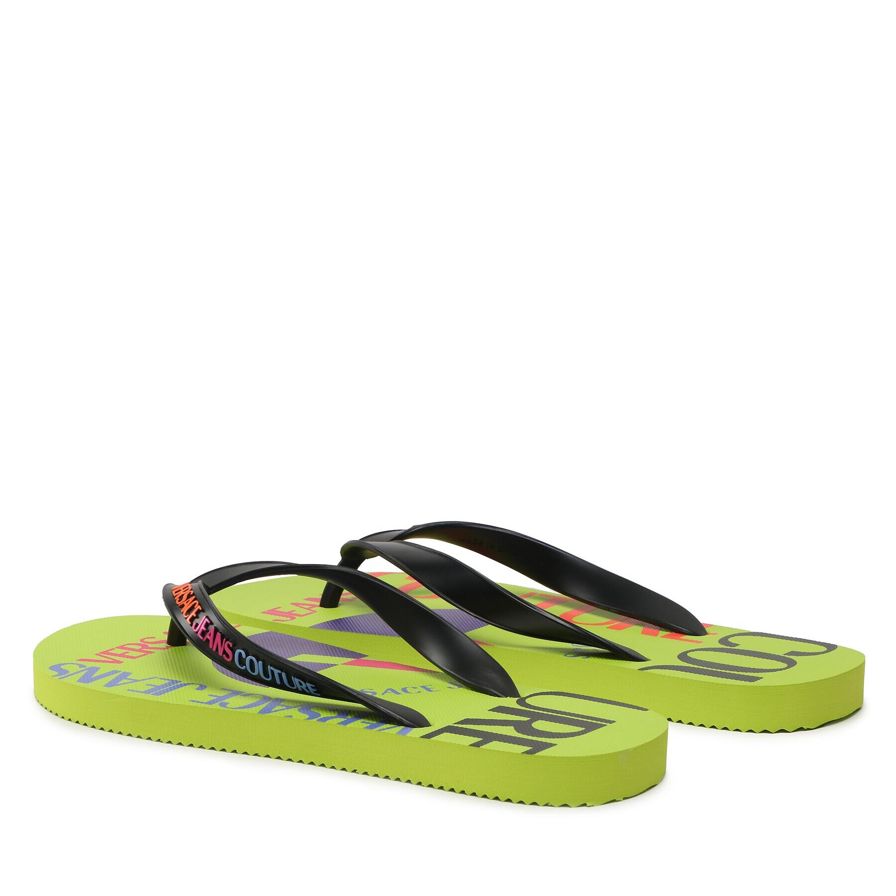 Versace Jeans Couture Джапанки 74YA3SQ7 Черен - Pepit.bg