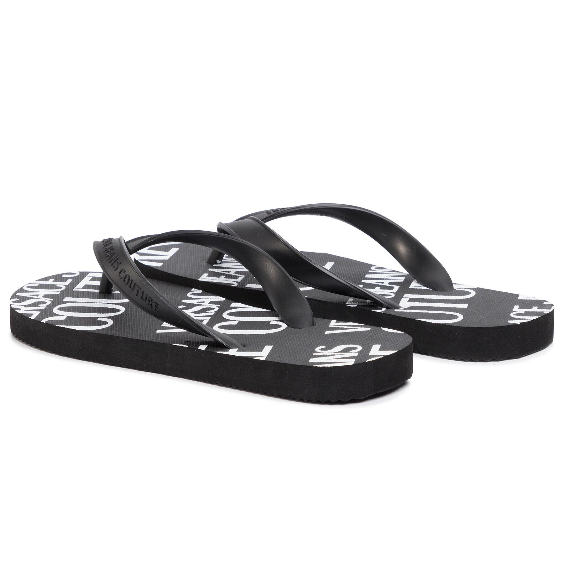 Versace Jeans Couture Джапанки E0VVBSQ7 Черен - Pepit.bg