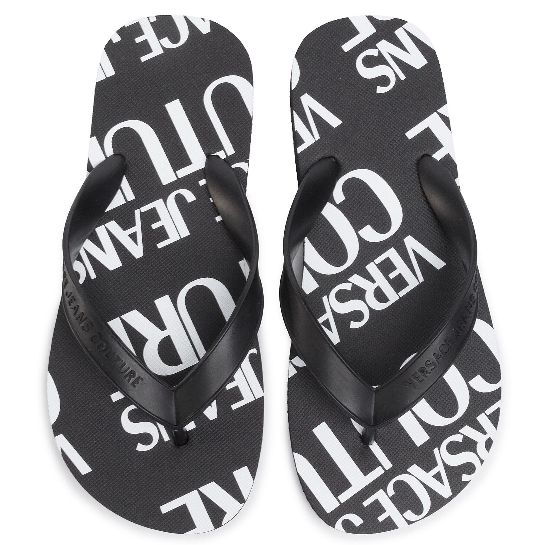 Versace Jeans Couture Джапанки E0VVBSQ7 Черен - Pepit.bg