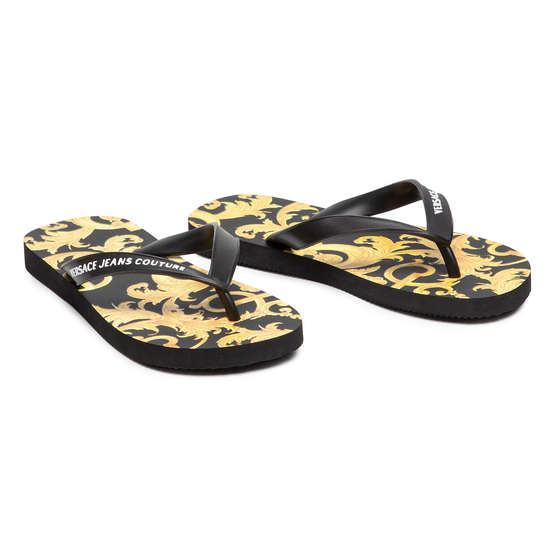 Versace Jeans Couture Джапанки E0VWASQ7 Черен - Pepit.bg
