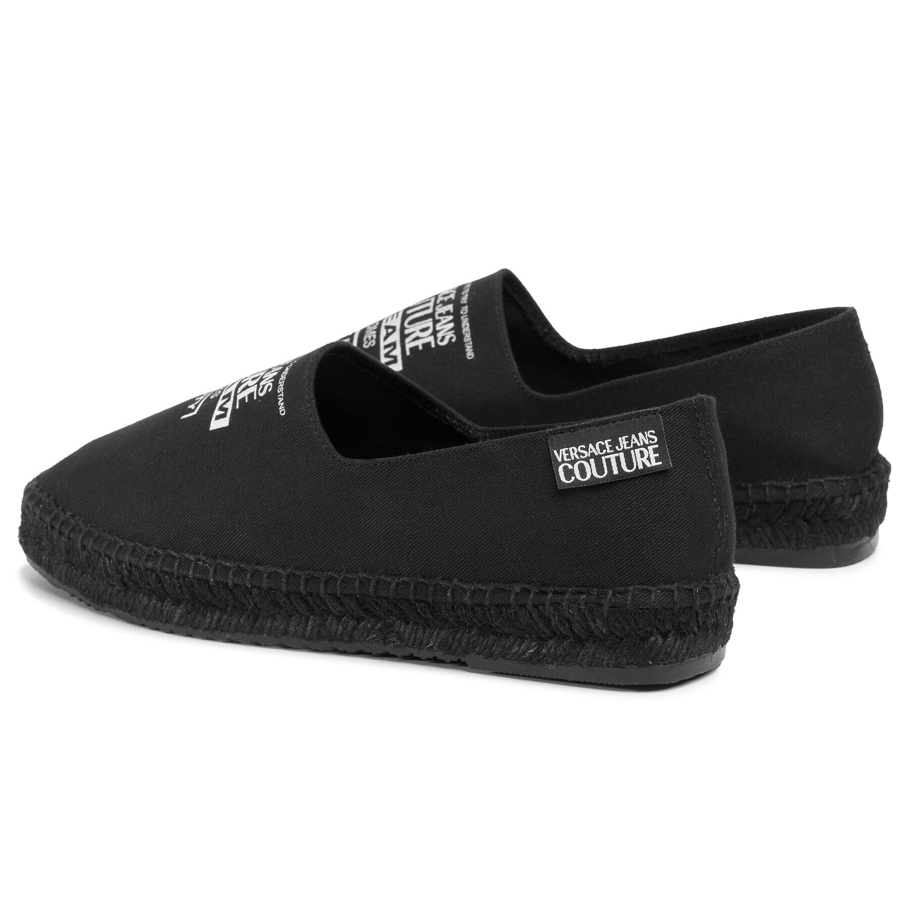 Versace Jeans Couture Еспадрили E0YVBSJ2 Черен - Pepit.bg