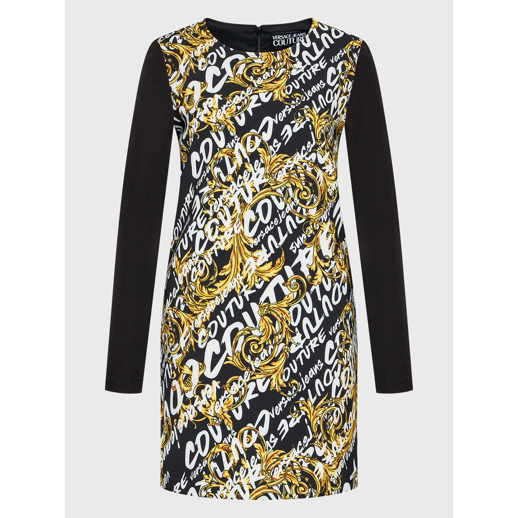 Versace Jeans Couture Ежедневна рокля Cady Print 73HAO921 Черен Regular Fit - Pepit.bg