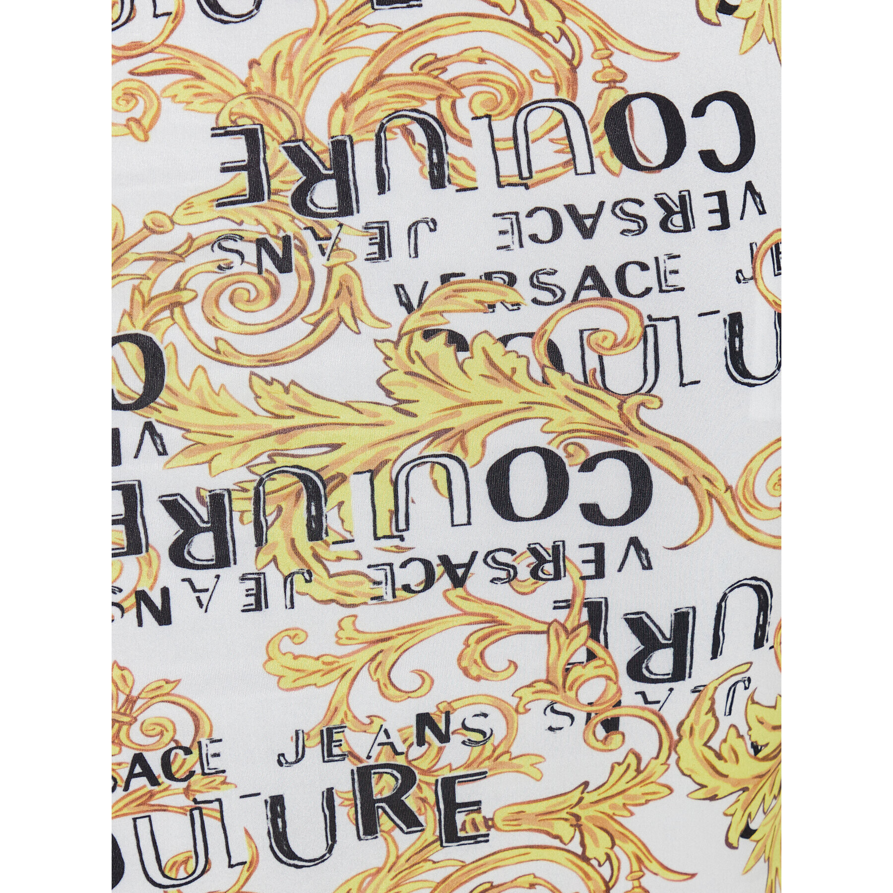 Versace Jeans Couture Ежедневна рокля Organzino Print Logo 74HAO946 Бял Regular Fit - Pepit.bg