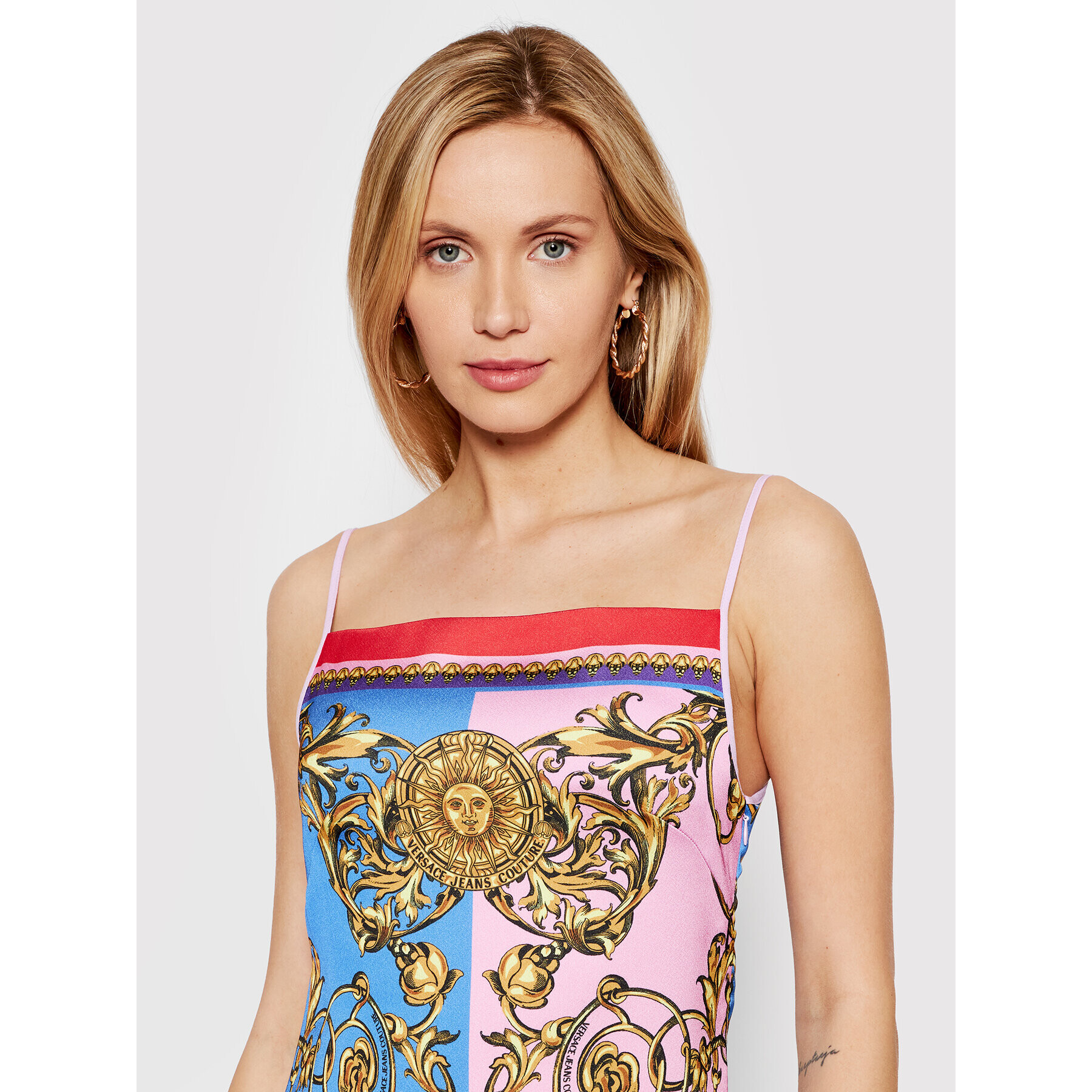 Versace Jeans Couture Ежедневна рокля Garland Sun 72HAO936 Цветен Regular Fit - Pepit.bg