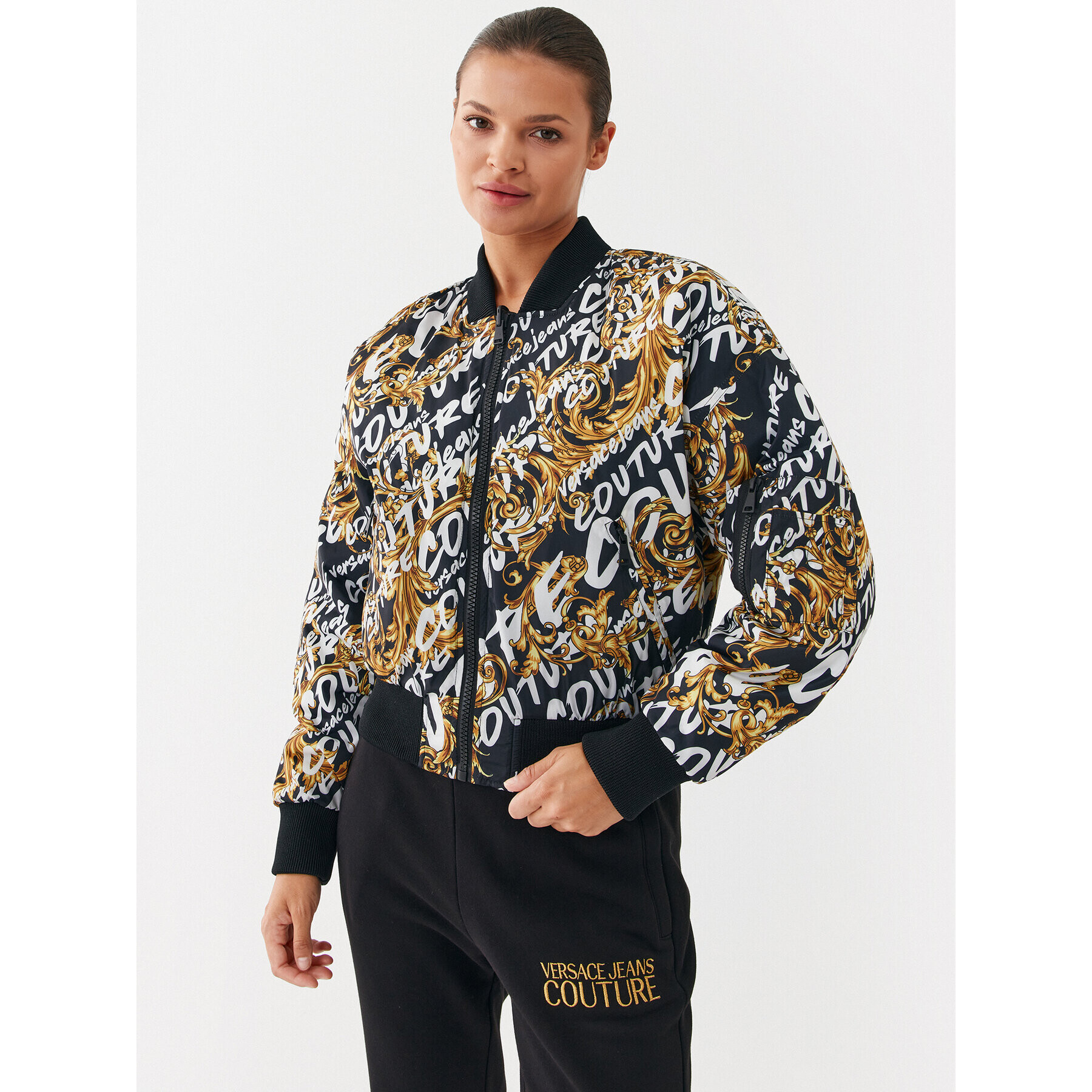 Versace Jeans Couture Яке бомбър 73HAT408 Цветен Relaxed Fit - Pepit.bg