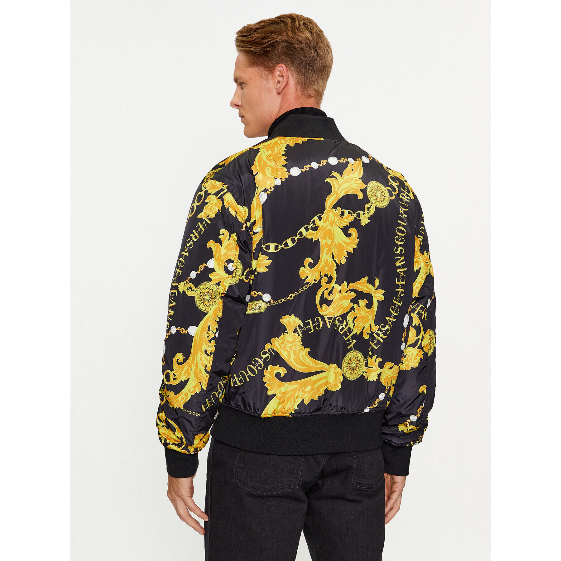 Versace Jeans Couture Яке бомбър 75GASD04 Черен Regular Fit - Pepit.bg