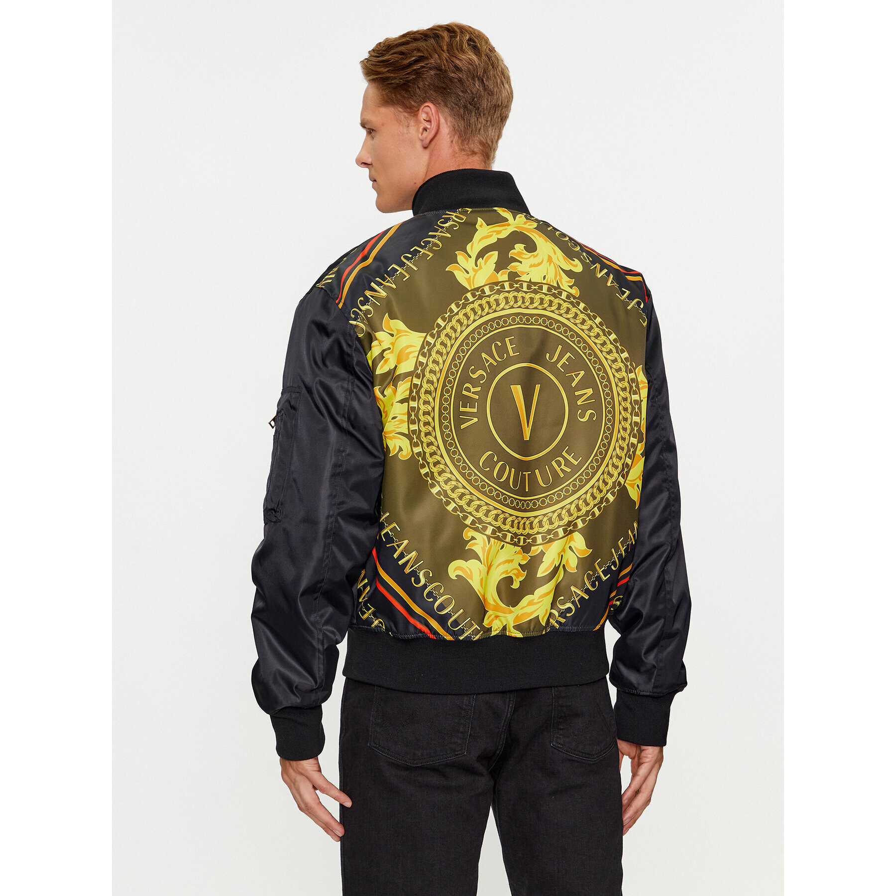 Versace Jeans Couture Яке бомбър 75GASD07 Черен Regular Fit - Pepit.bg